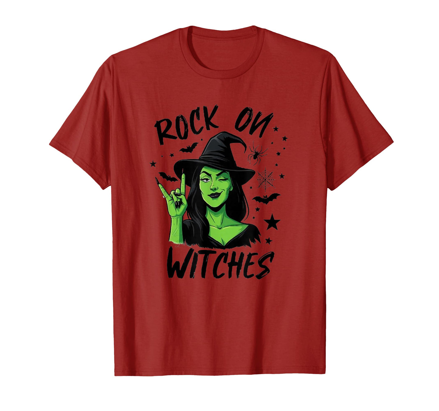 Rock on Witches, Funny Halloween Design T-Shirt