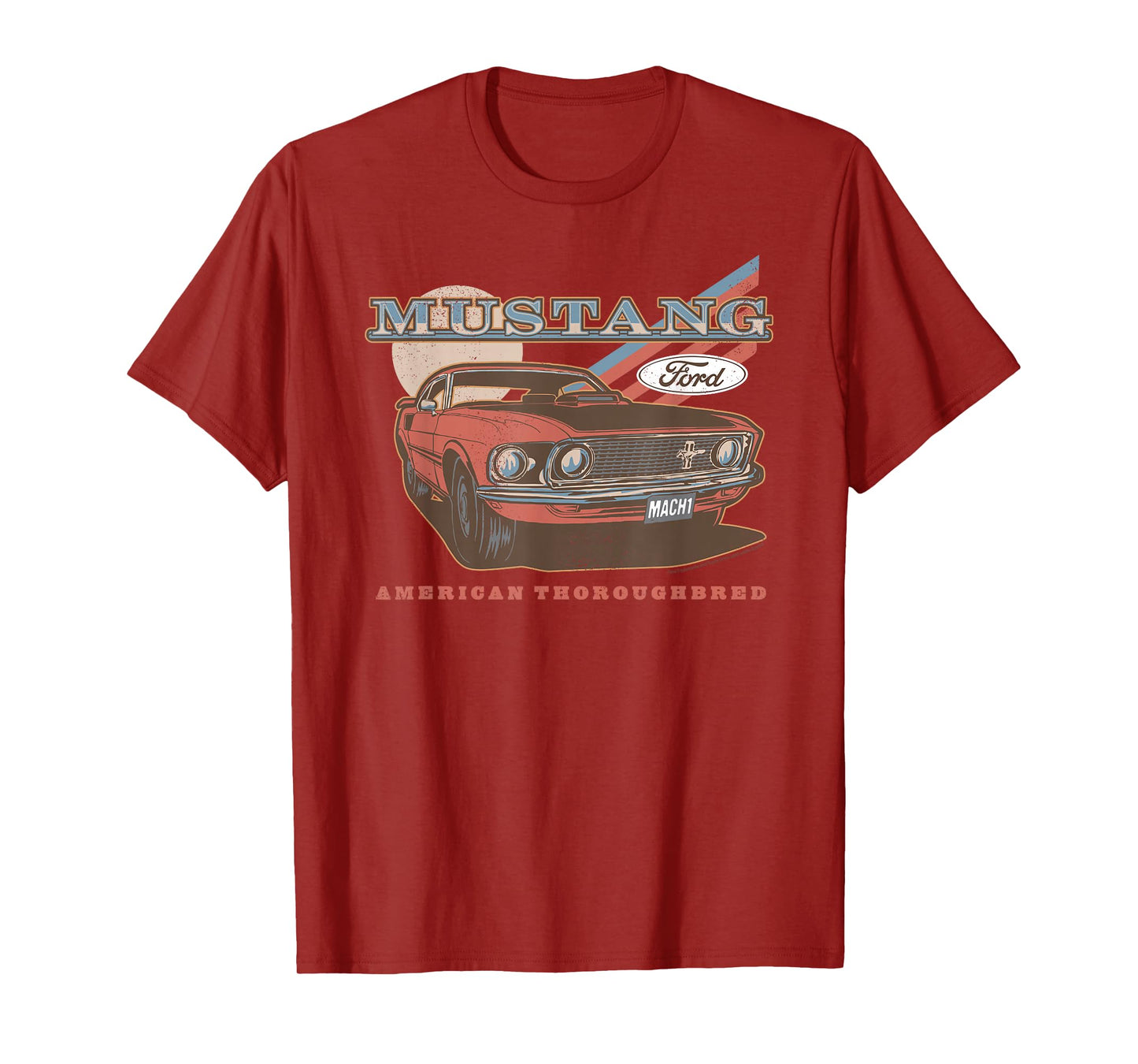 Ford - Red Mustang American Thoroughbred T-Shirt