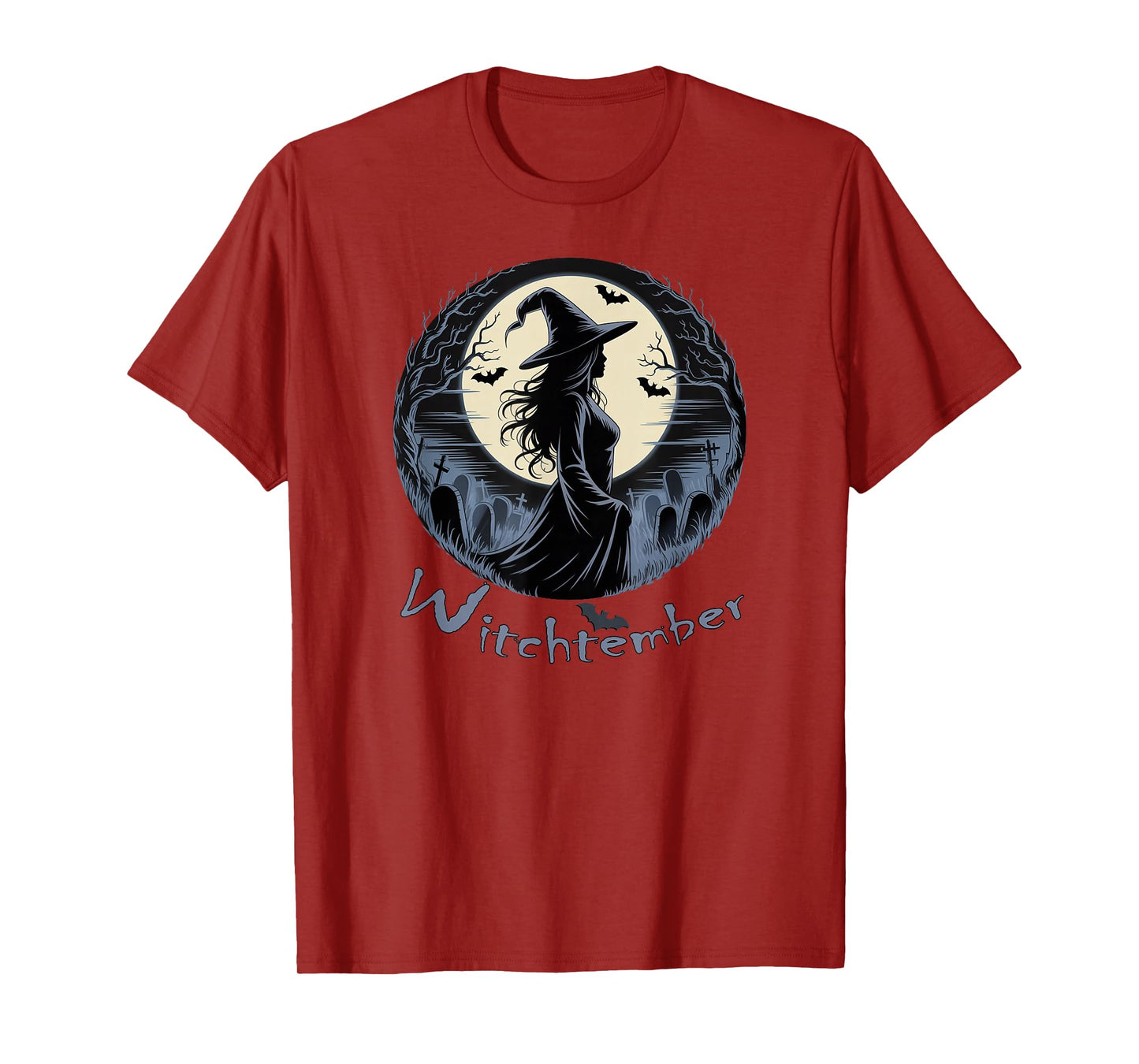 Witch Full Moons Graphic Graveyard Witchy Halloween T-Shirt