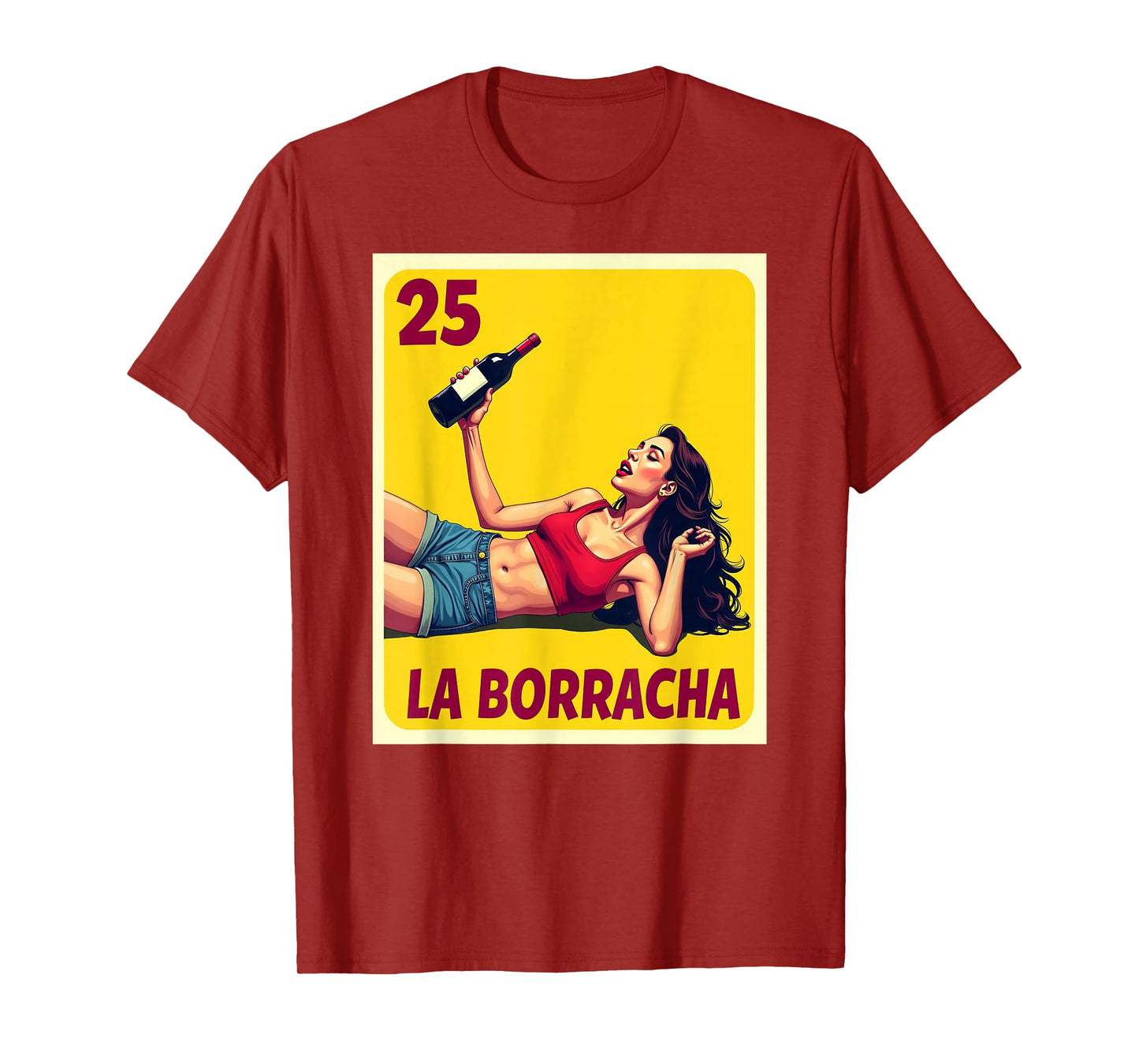 La Borracha Card Mexican Lottery Card T-Shirt