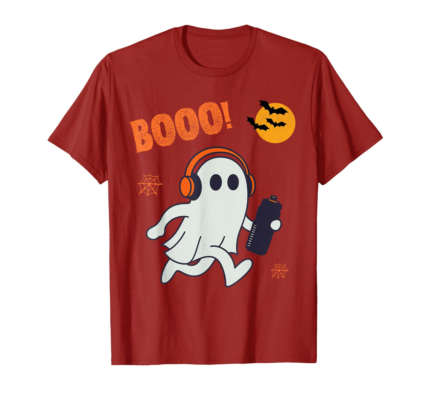 Vintage Halloween Skeleton Running Funny Spooky Costume T-Shirt