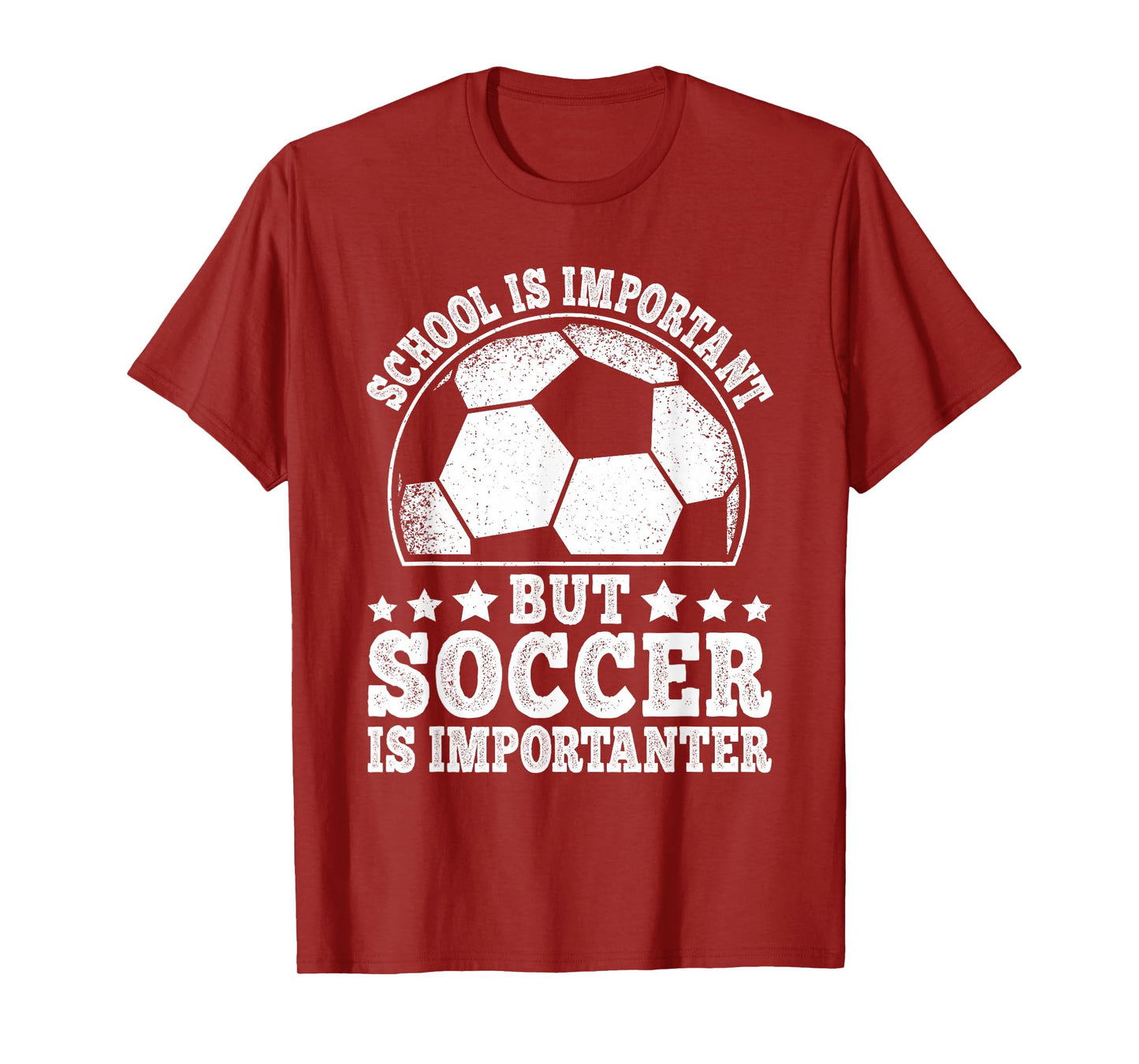 School Is Important But Soccer Is Importanter Soccer Boys T-Shirt