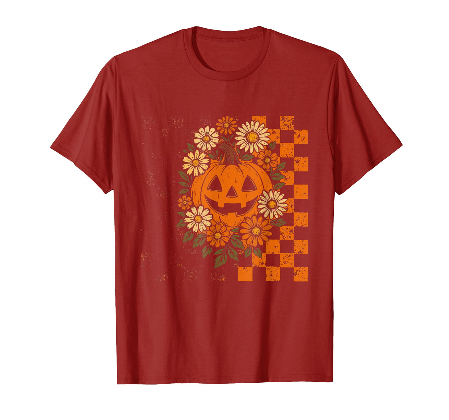 Halloween Shirt Floral Ghost Halloween Costume Girls Women T-Shirt