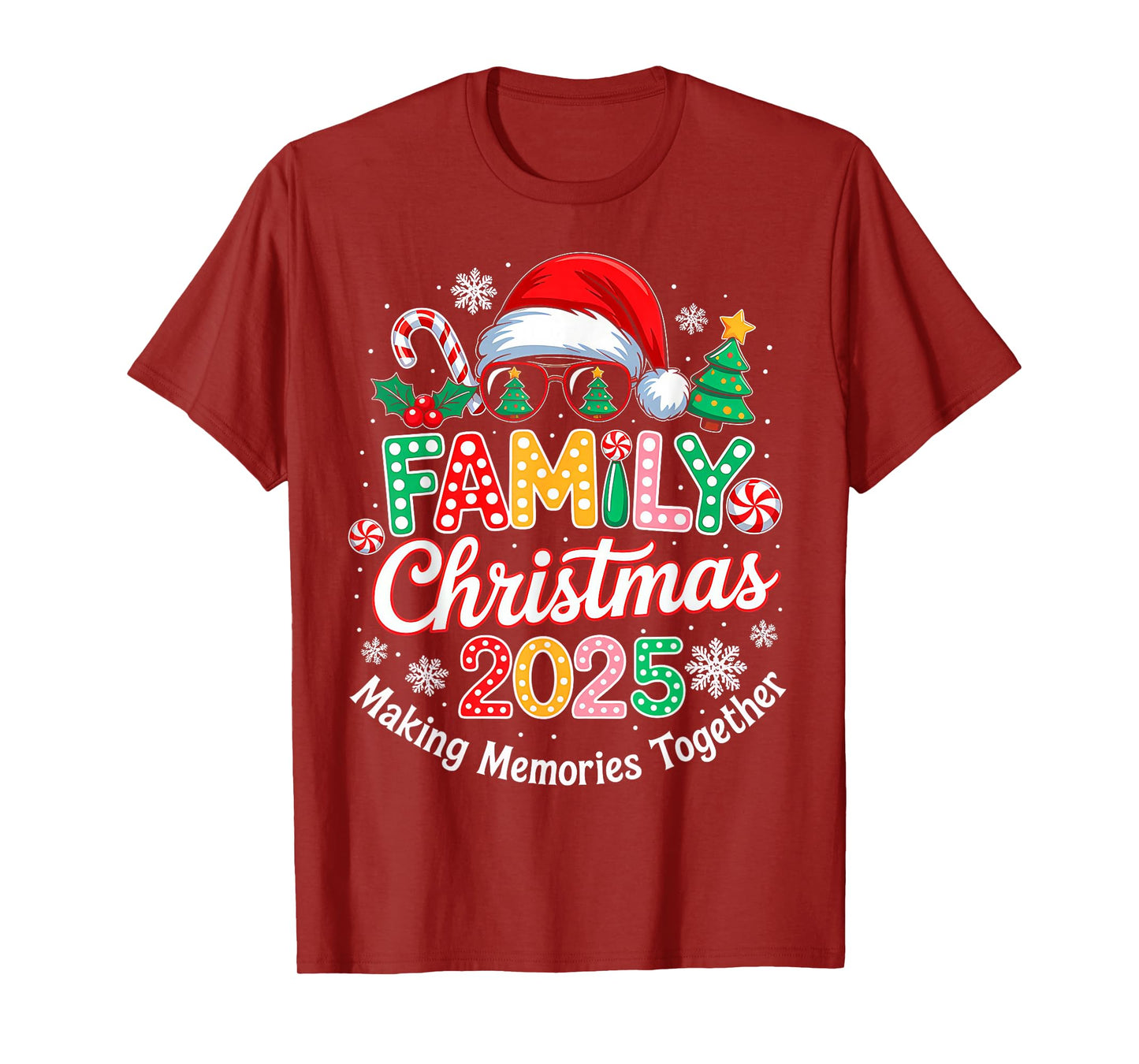 Family Christmas 2025 Christmas Squad Xmas Matching Pajamas T-Shirt