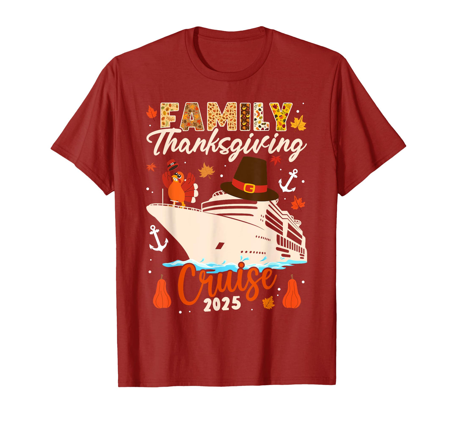 Matching Autumn Cruise Squad Family Thanksgiving Cruise 2025 T-Shirt
