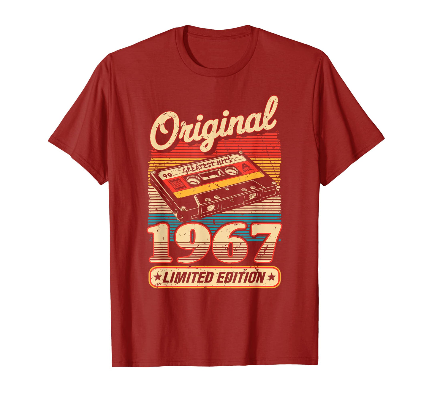 58th Birthday Retro Vintage 1967 Men Women T-Shirt