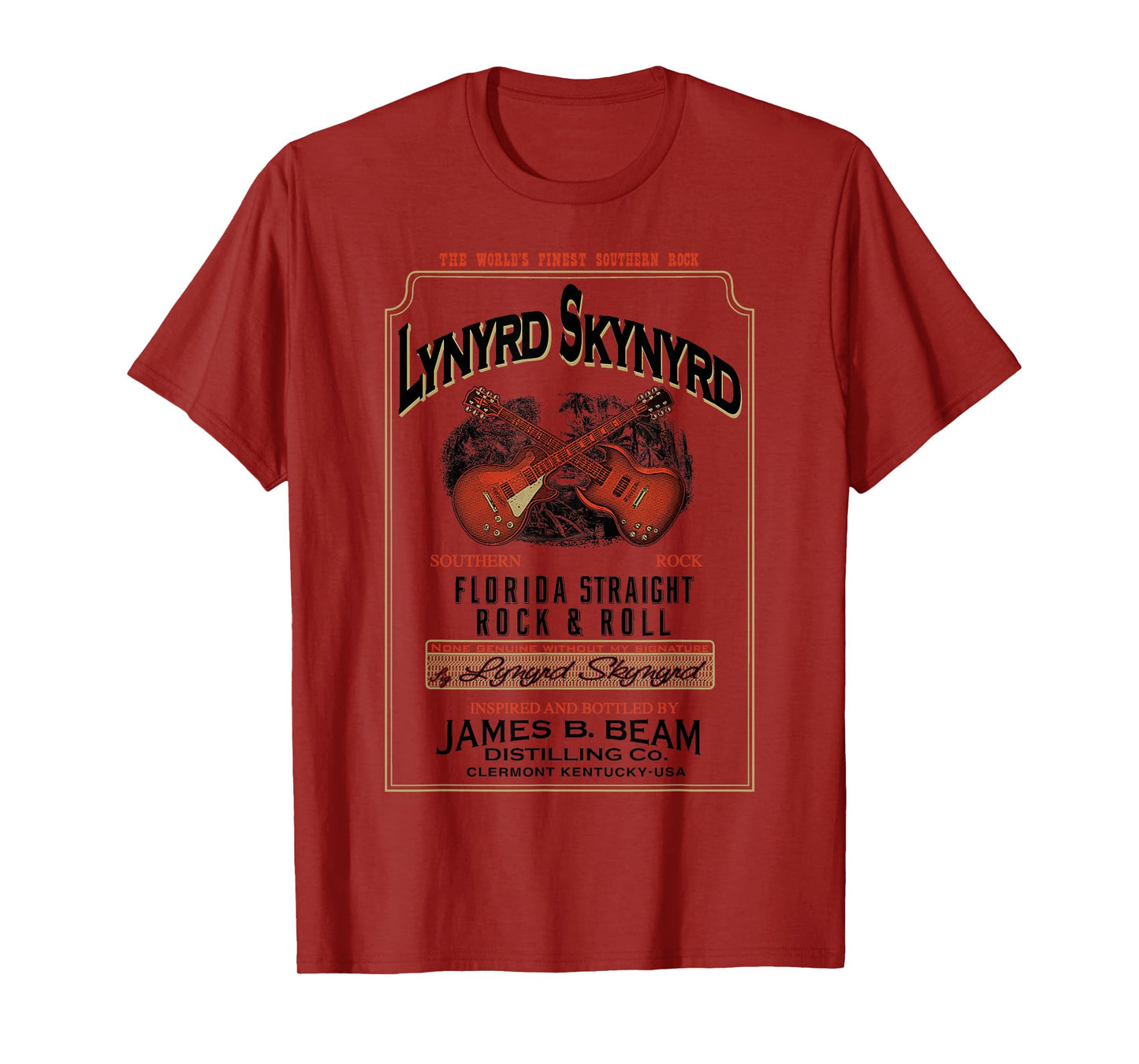 Lynyrd Skynyrd Whiskey Southern Florida Rock & Roll Vintage T-Shirt