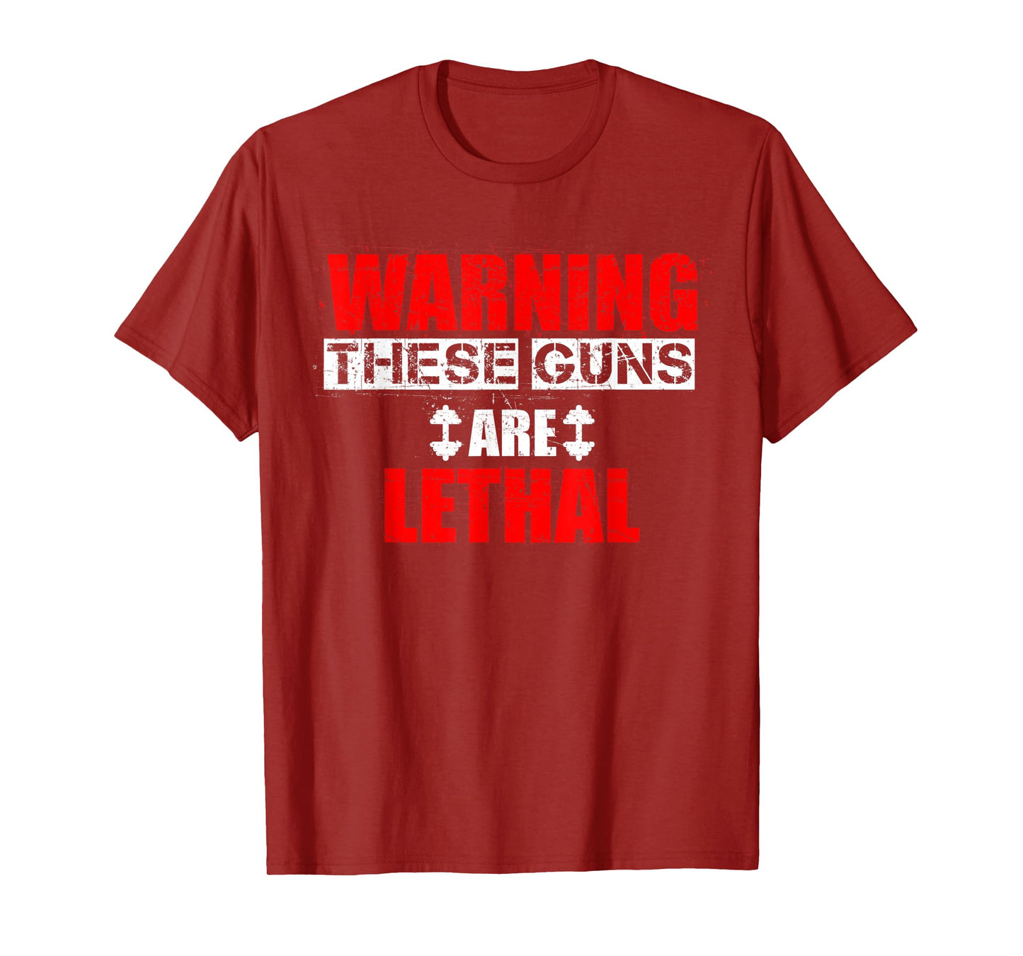 Lethal Guns | Funny Fitness Gym Workout Bodybuilding T-Shirt
