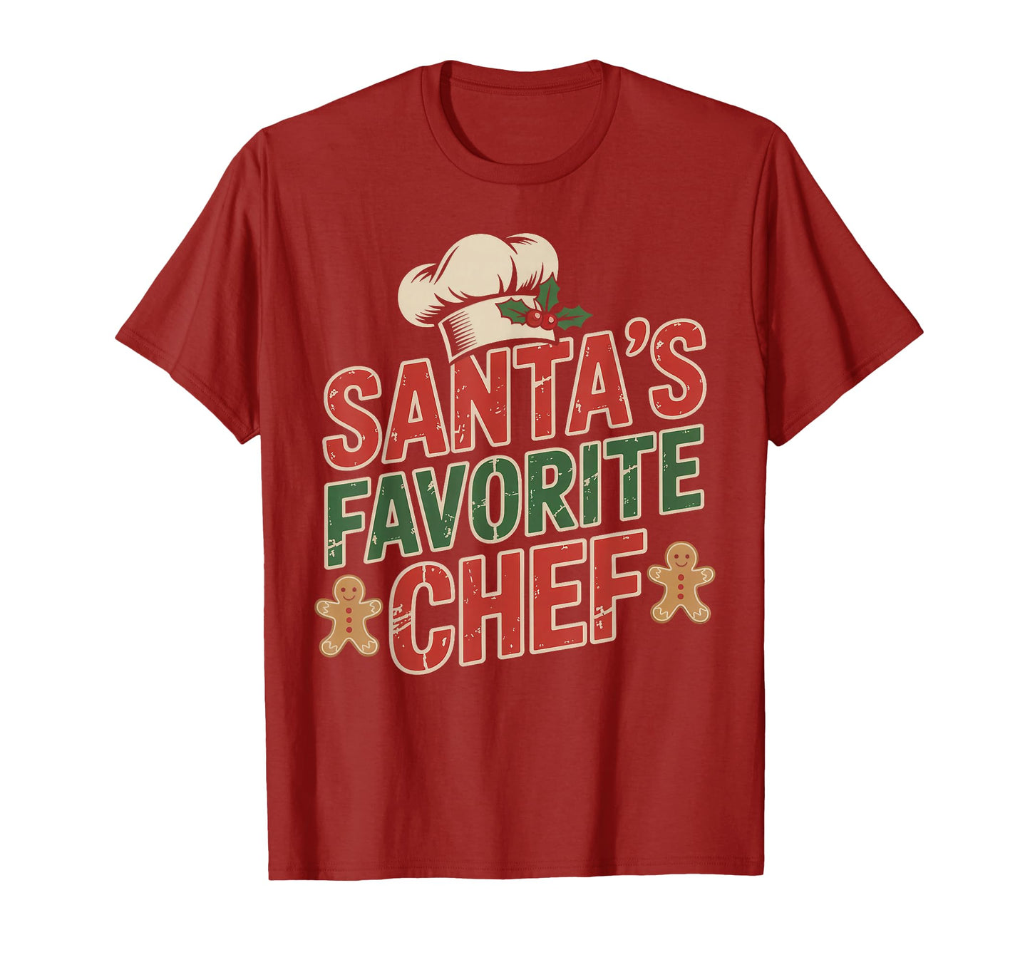 Santa’s Favorite Chef Christmas Kitchen T-Shirt