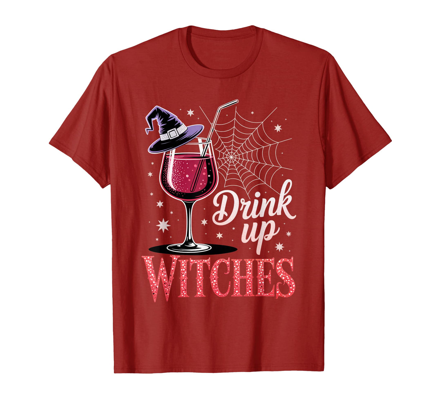 Drink Up Witches Sangria Cocktail Funny Halloween Outfit T-Shirt