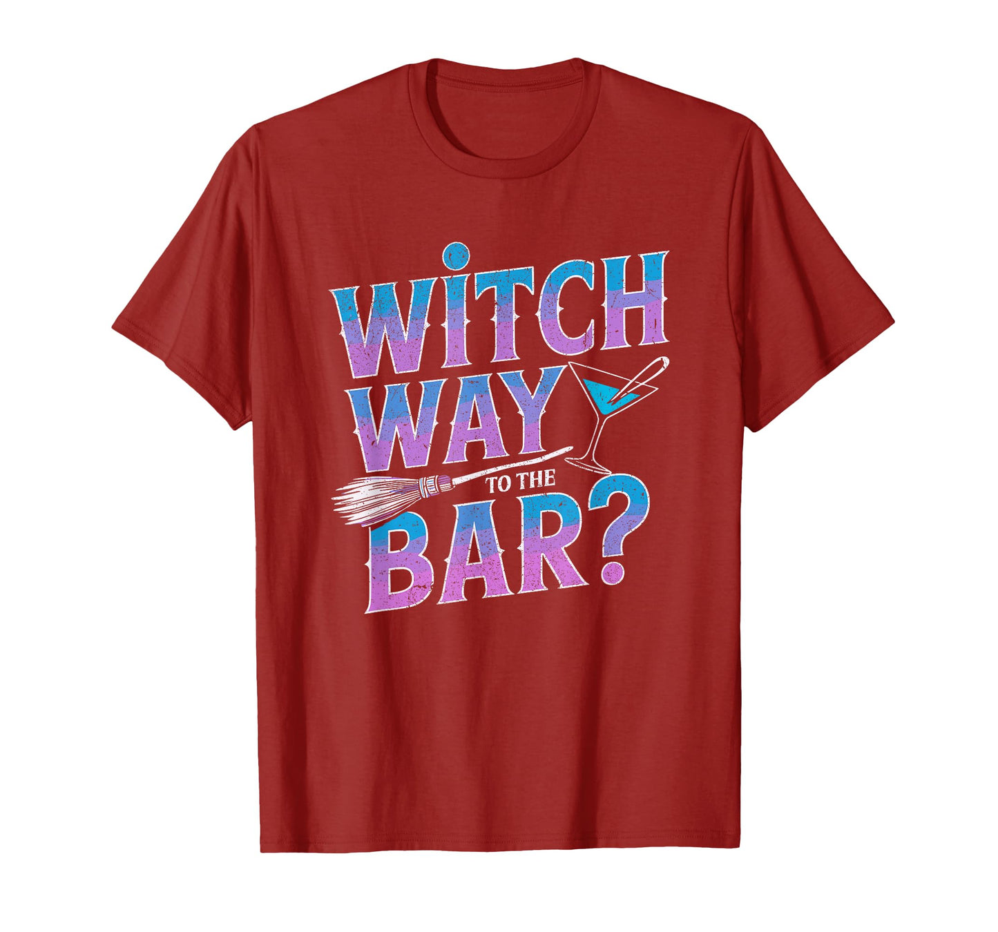 Witch Way to The bar Funny Halloween Pub T-Shirt