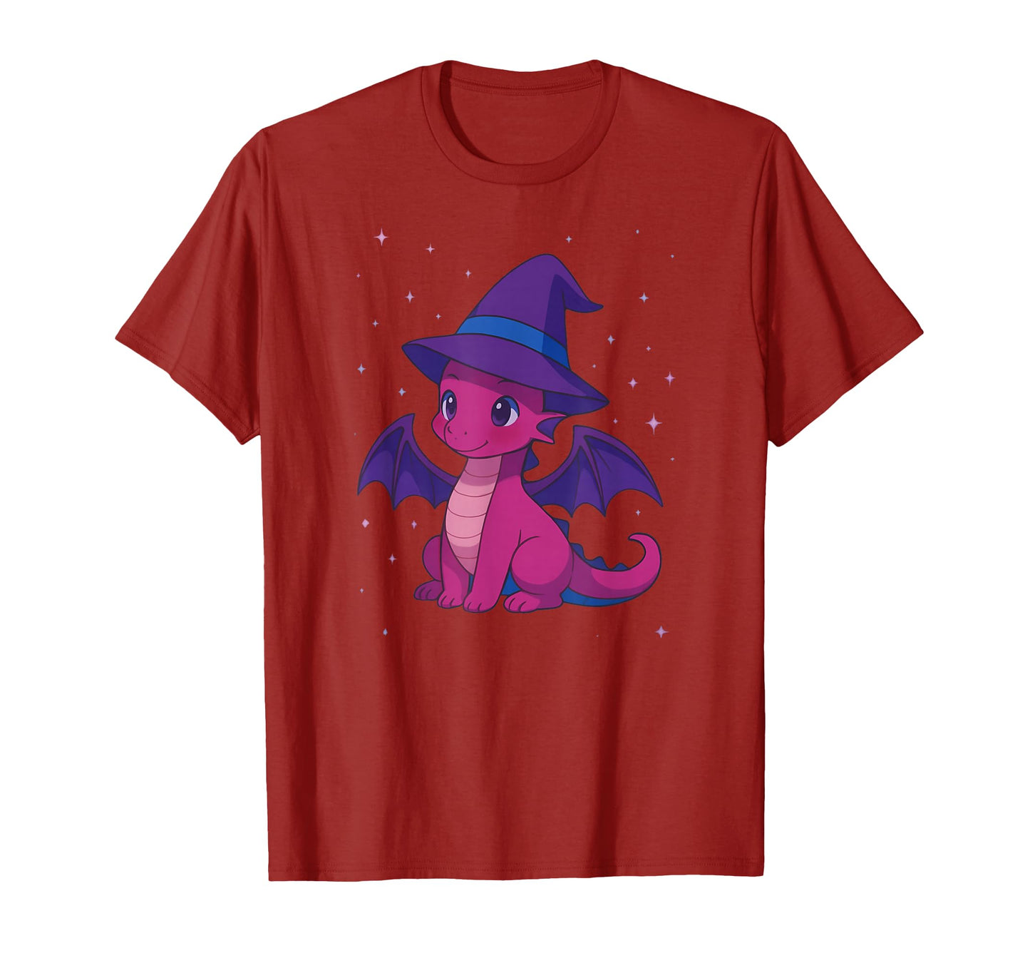 Cute Anime Baby Dragon Witch Kawaii Bisexual Pride Colors T-Shirt