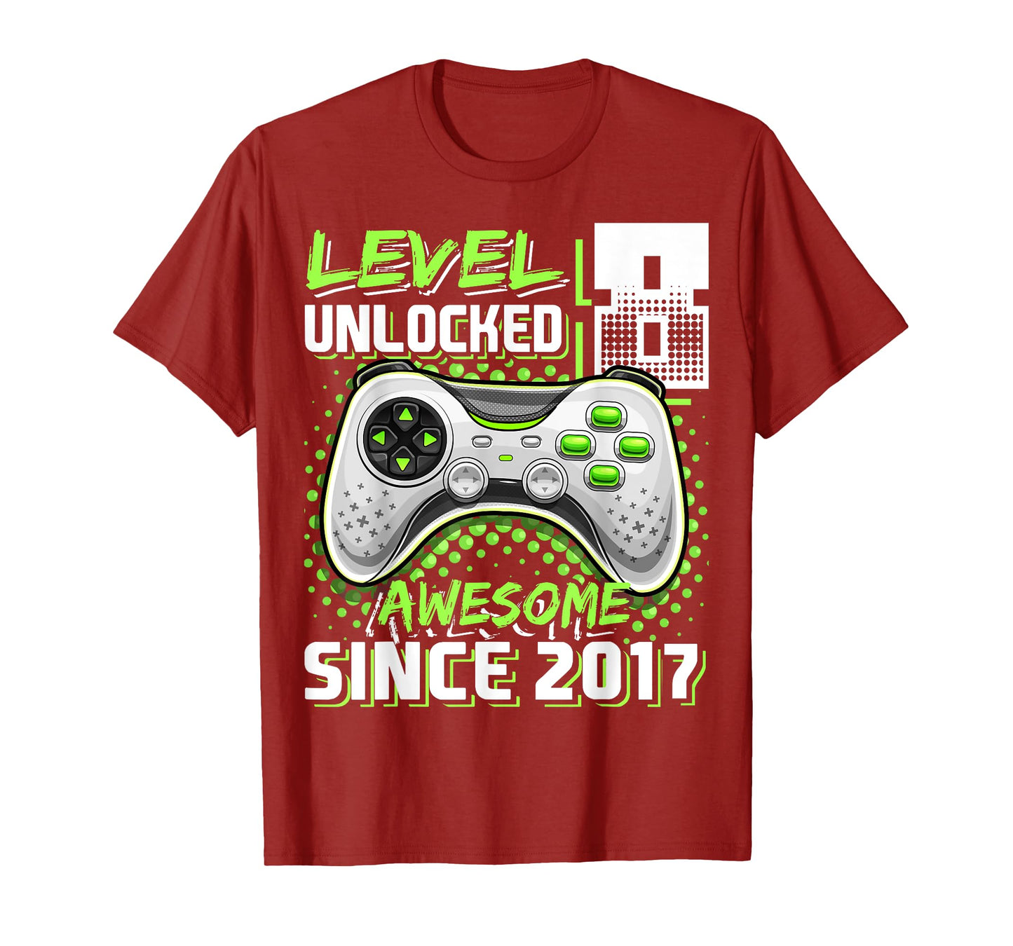 8th Birthday Boy Level 8 Gamer 8 Year Video Game Party T-Shirt