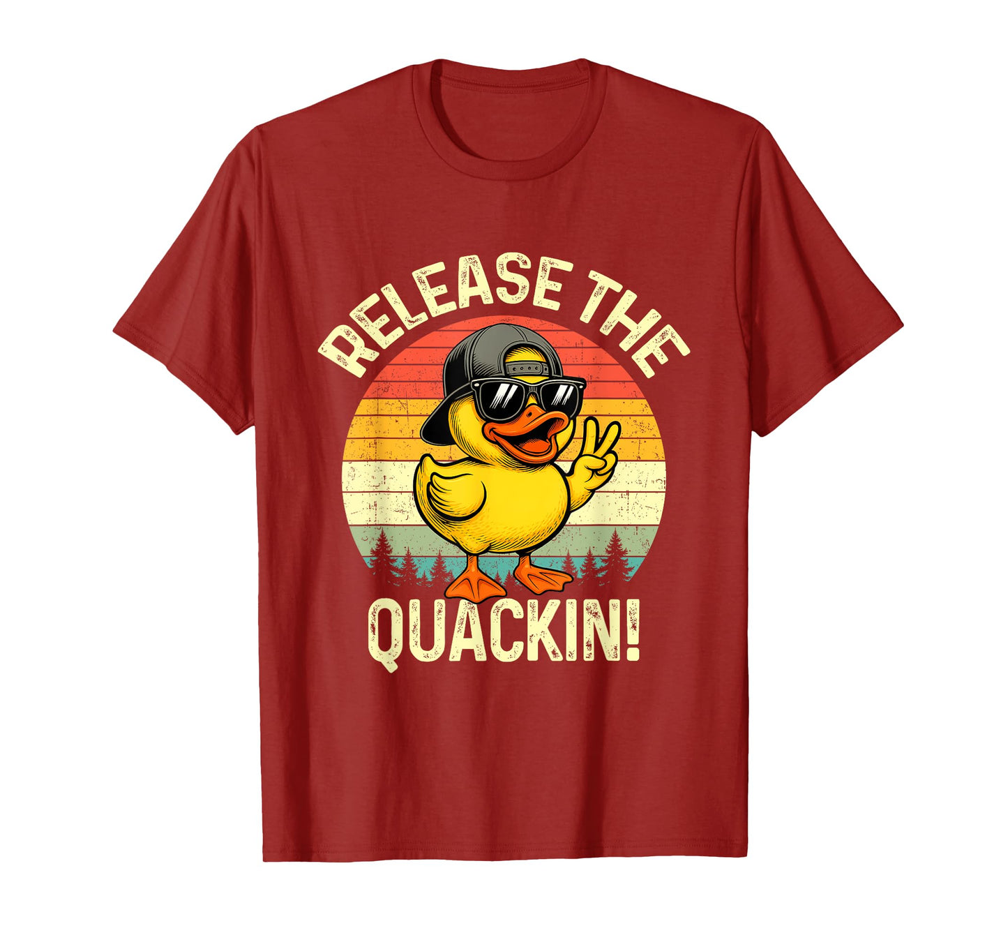 Funny Release The Quackin Vintage Rubber Duckie Duck T-Shirt