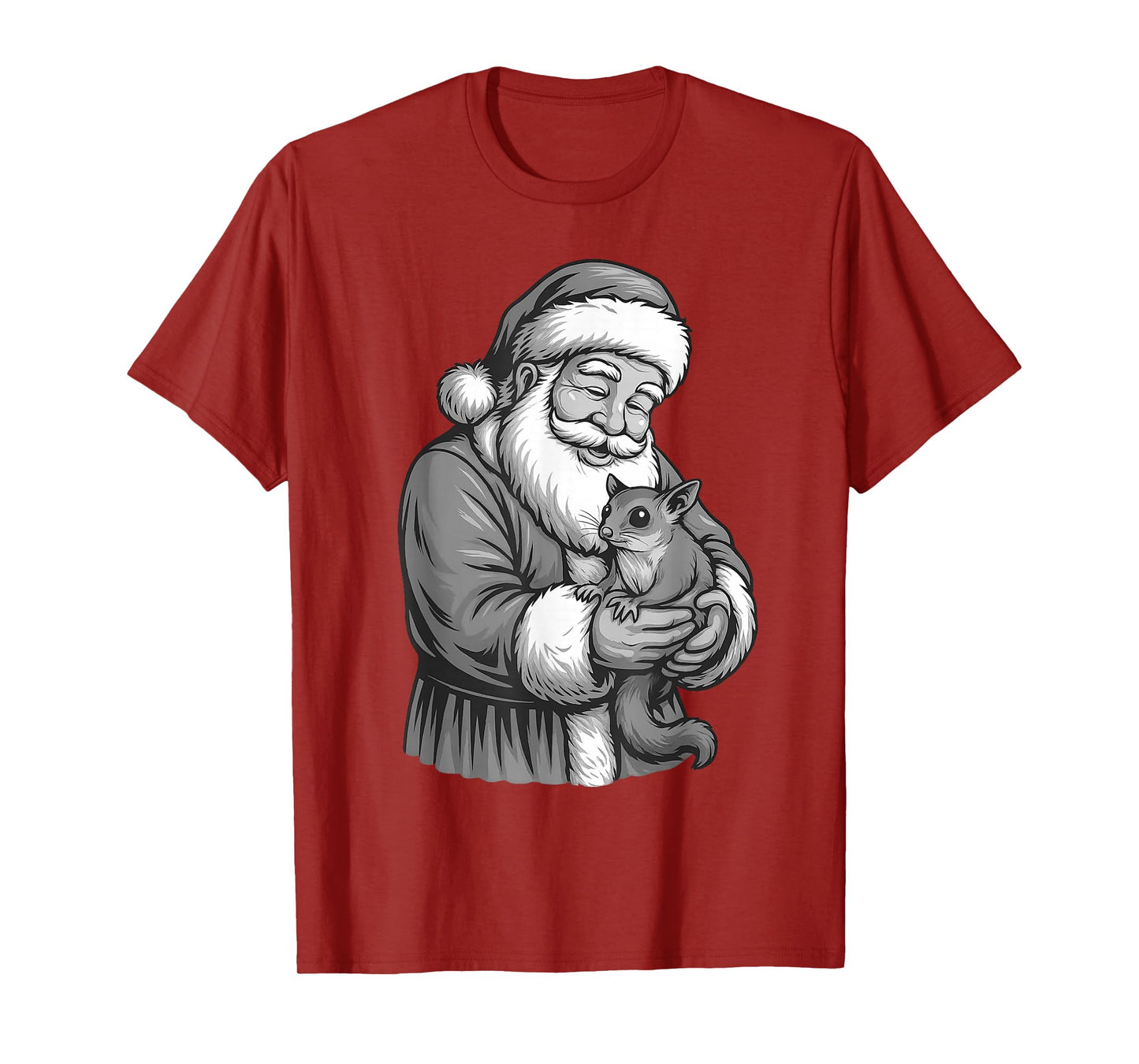 Sugar Glider Santa Claus Christmas Pet Lover T-Shirt