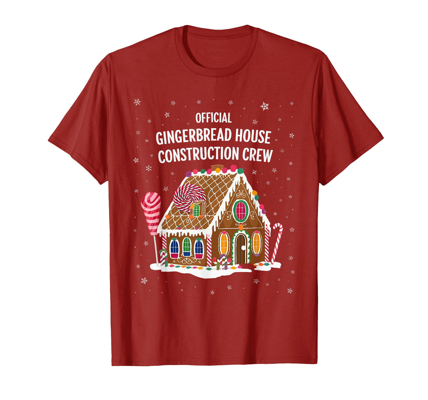 Gingerbread House Construction Crew Cookie Baking Christmas T-Shirt