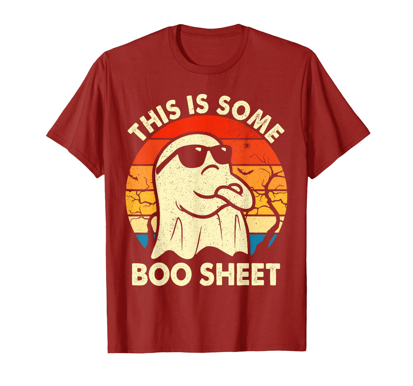 Vintage Boo Funny Halloween Ghost This Is Halloween Costume T-Shirt