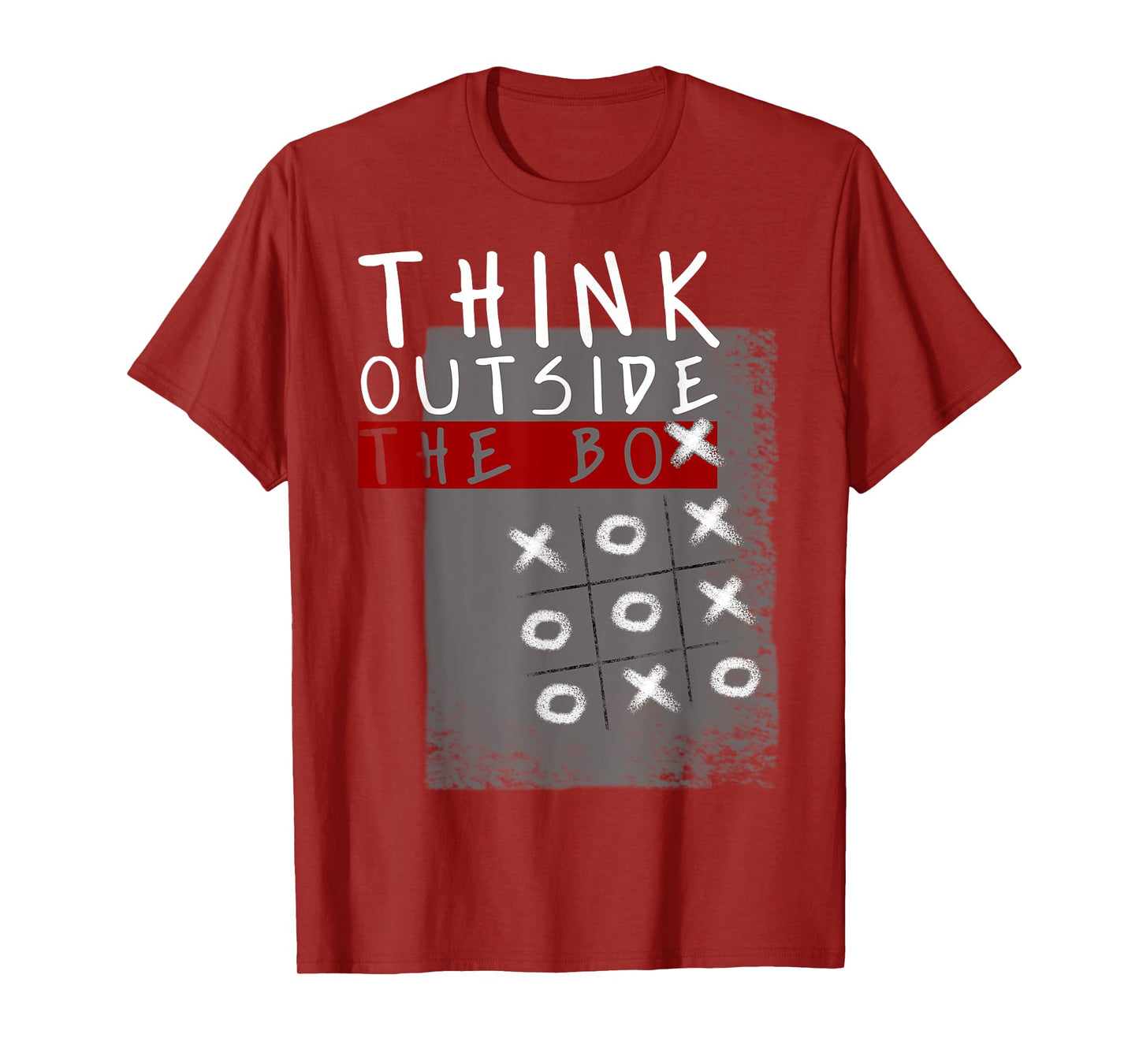 Think Outside The Box Funny Tic Tac Toe Geeks Gift T-Shirt