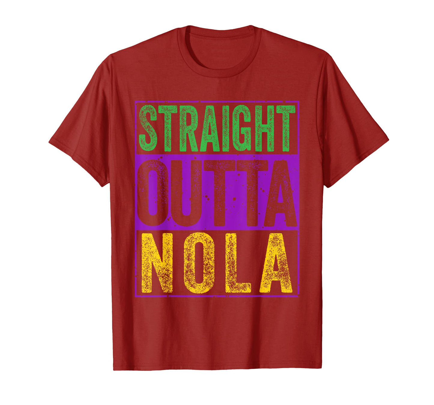 Straight Outta Nola Tee Funny New Orleans and Louisiana T-Shirt