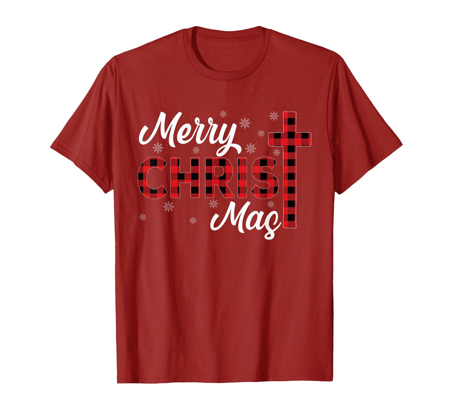 Xmas Pajamas Buffalo Plaid Matching Family Merry Christmas T-Shirt