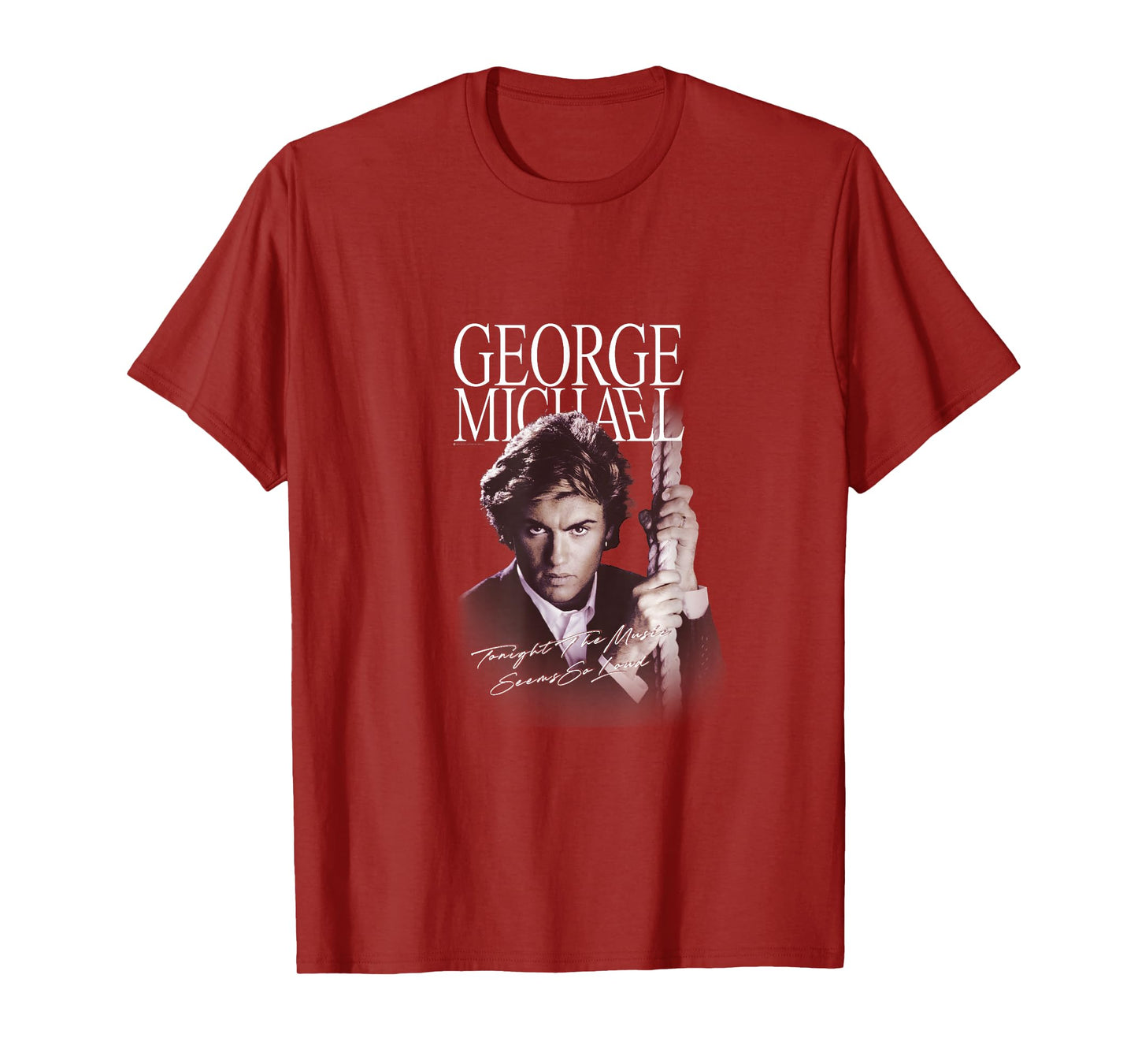George Michael Retro Icon T-Shirt, Small, Black