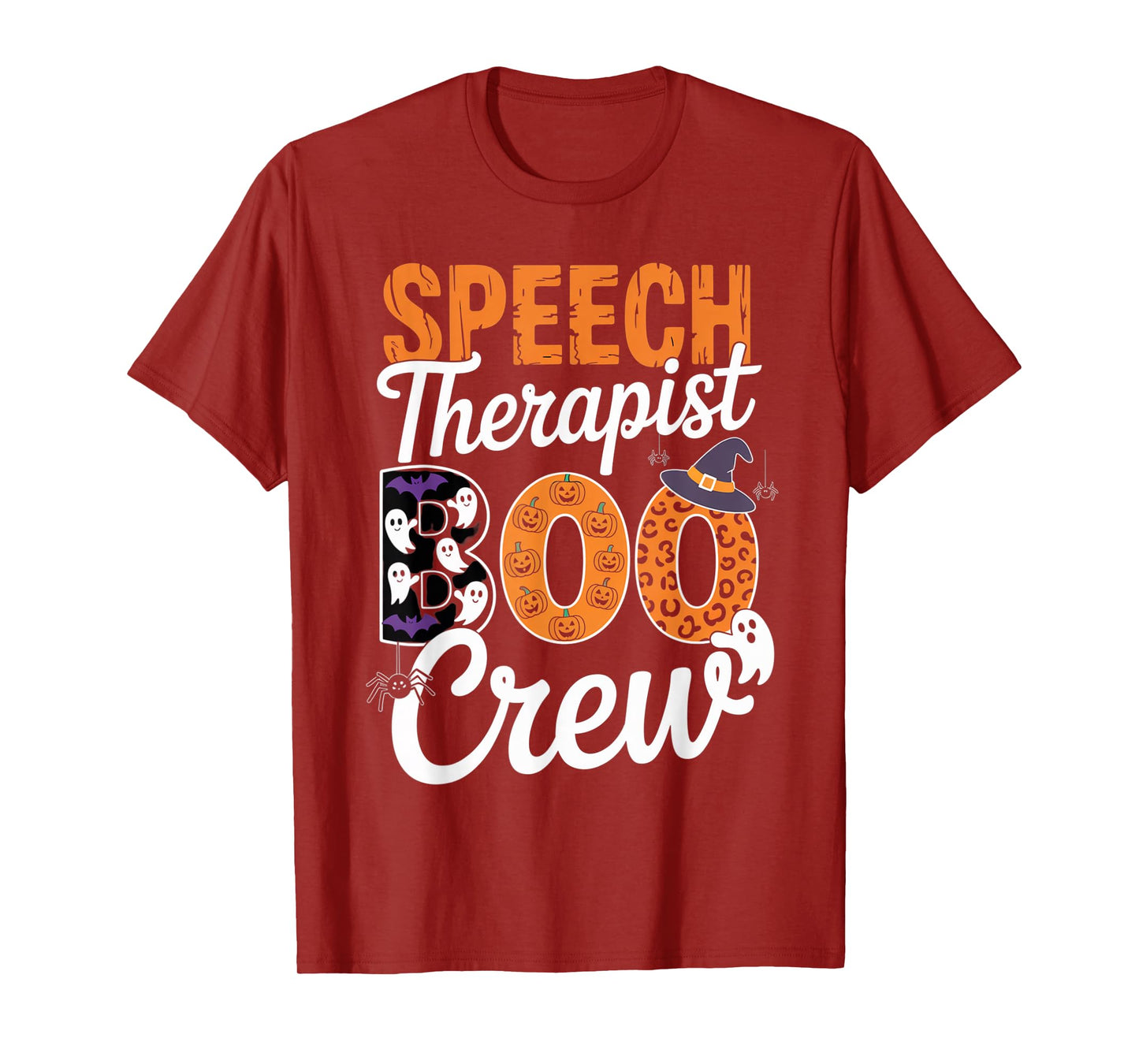 Speech Therapist Boo Crew Halloween Matching Spooky Outfit T-Shirt