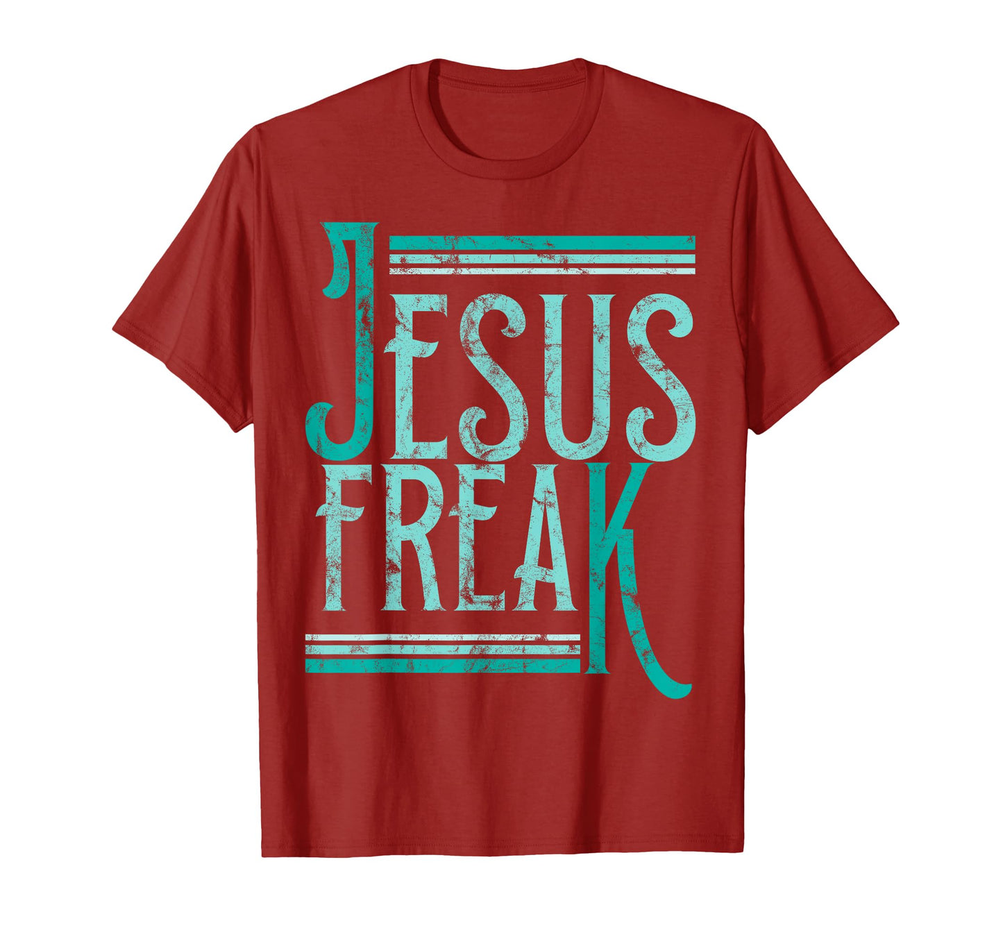 Christian Religious Bible Jesus Freak Distressed T-Shirt