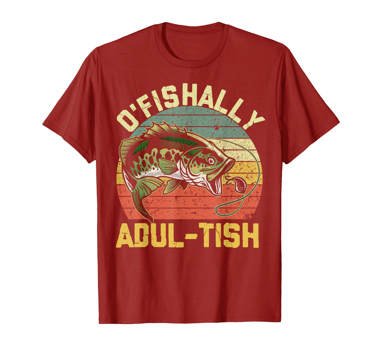 O'Fishally Adultish 18 Year Old Fishing Birthday Theme Party T-Shirt
