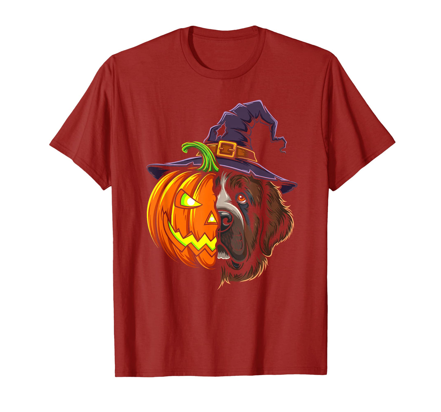 Newfoundland Pumpkin Jack O Lantern Halloween Mens Womens T-Shirt