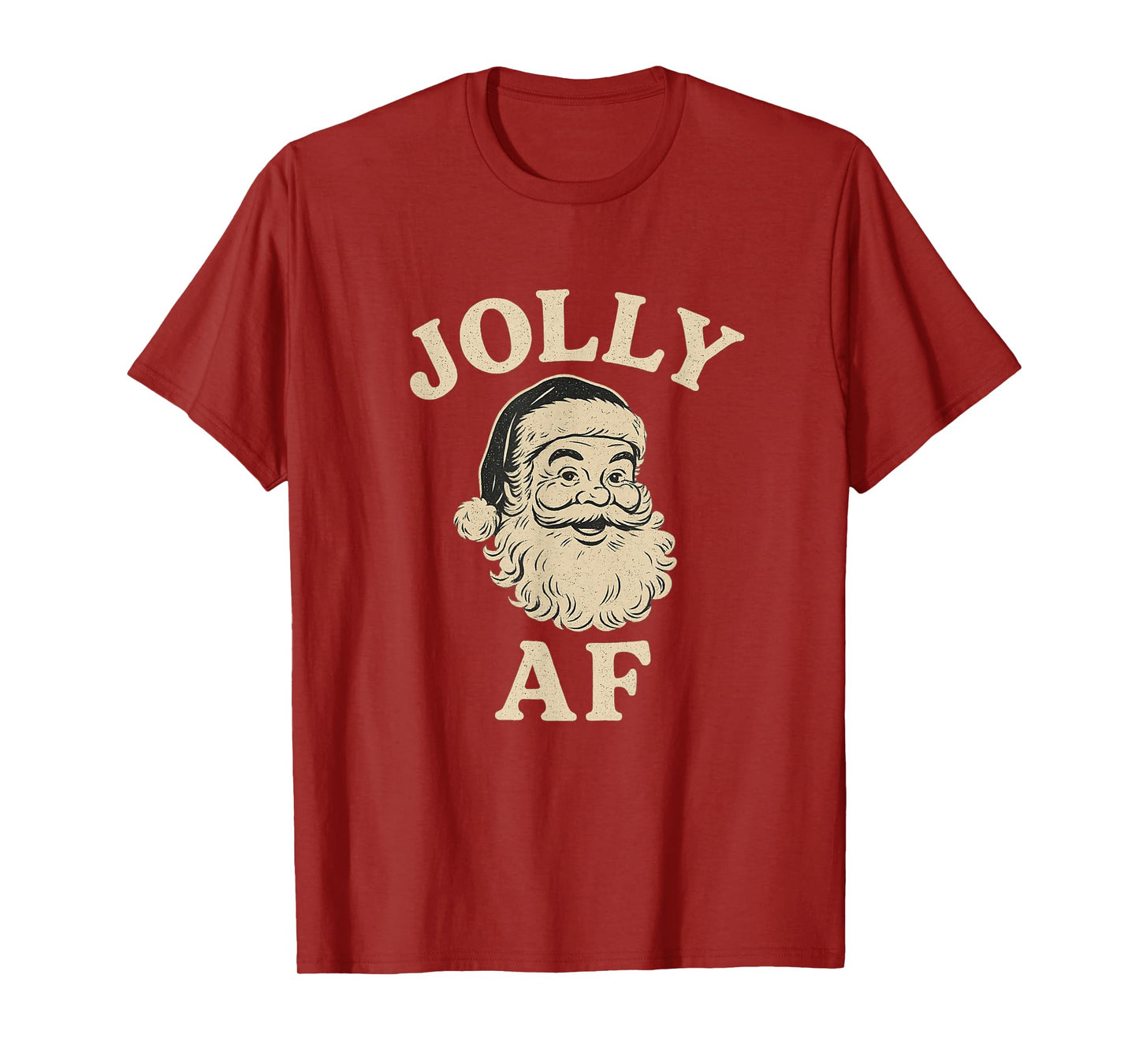 Jolly Santa Claus Vintage Humor Design T-Shirt