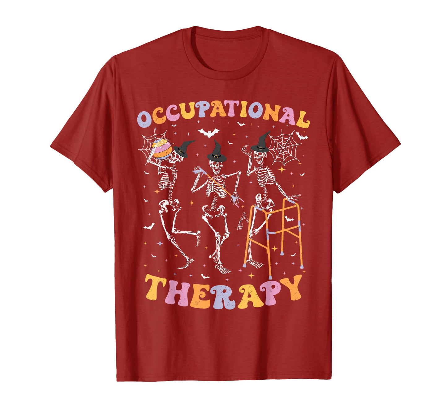 Skeleton Occupational Therapy Halloween OT Therapist T-Shirt