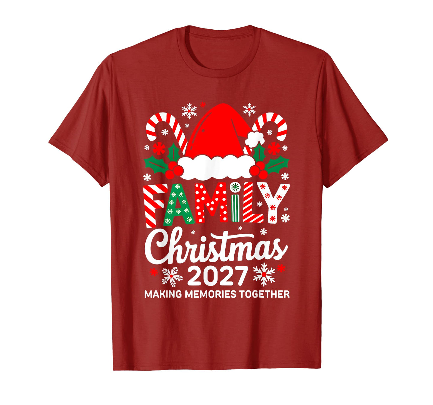Family Christmas 2027 Matching Costume Together Xmas Squad T-Shirt