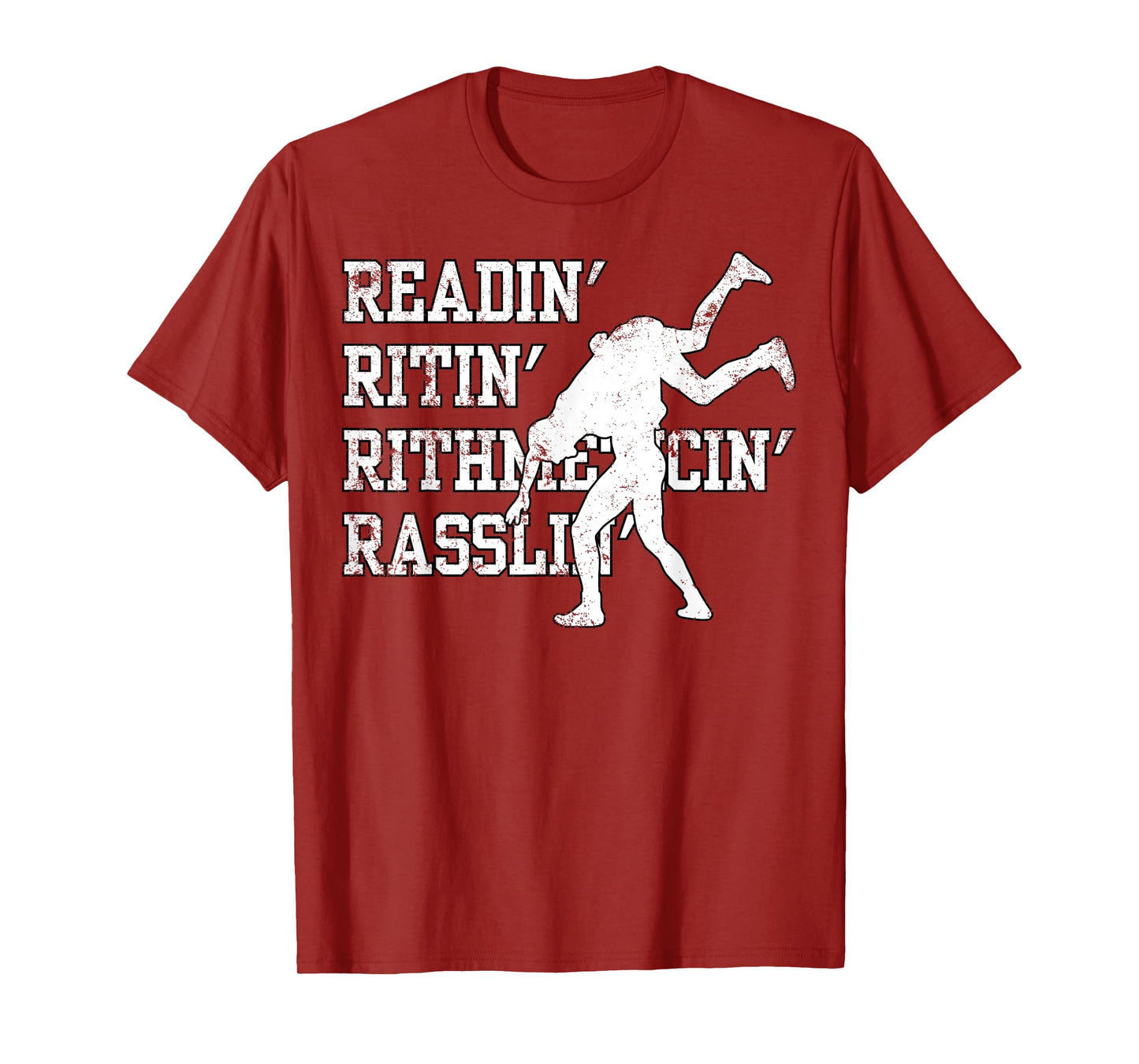Funny Wrestling Funny Rassling Wrestler Love To Wrestle Gym T-Shirt