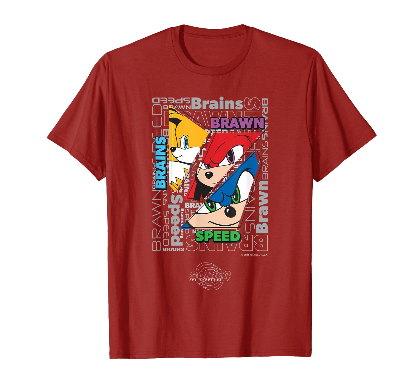 Sonic the Hedgehog 3 - Text Collage T-Shirt
