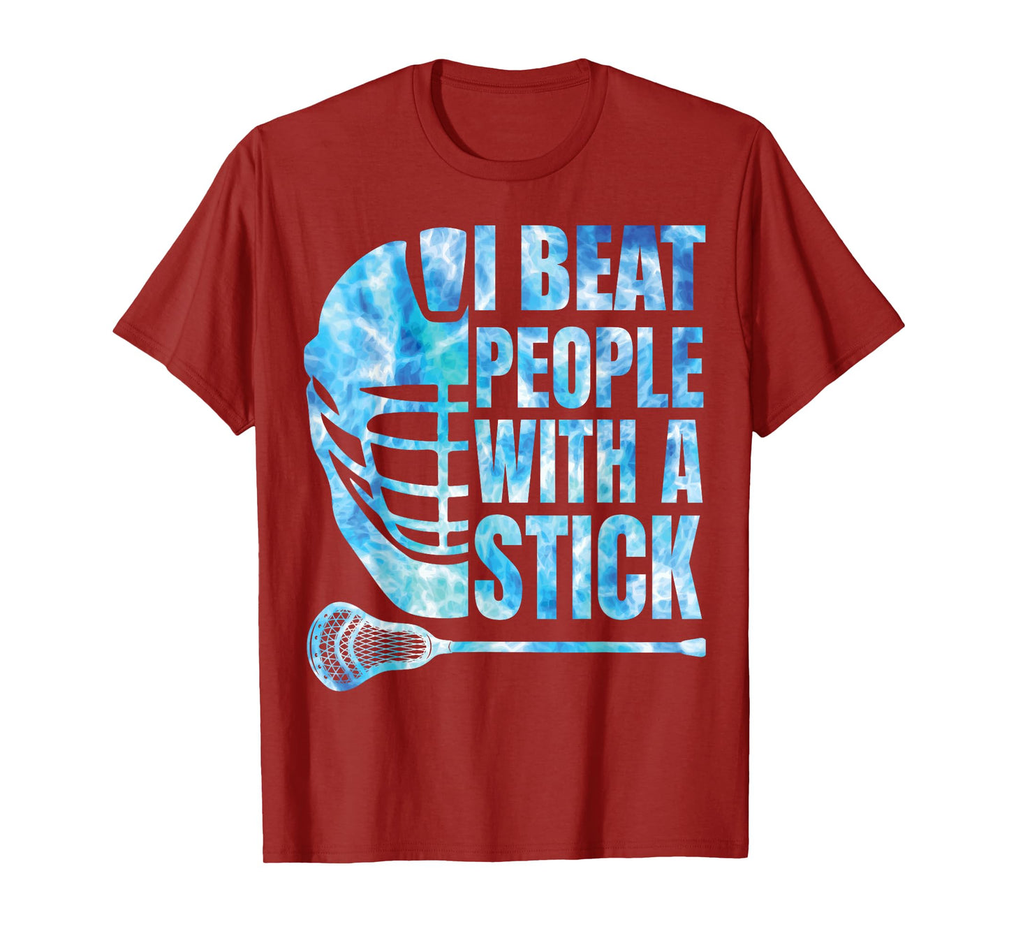 Lacrosse-Shirt Lax Men Player Beat People With A Stick Boys T-Shirt