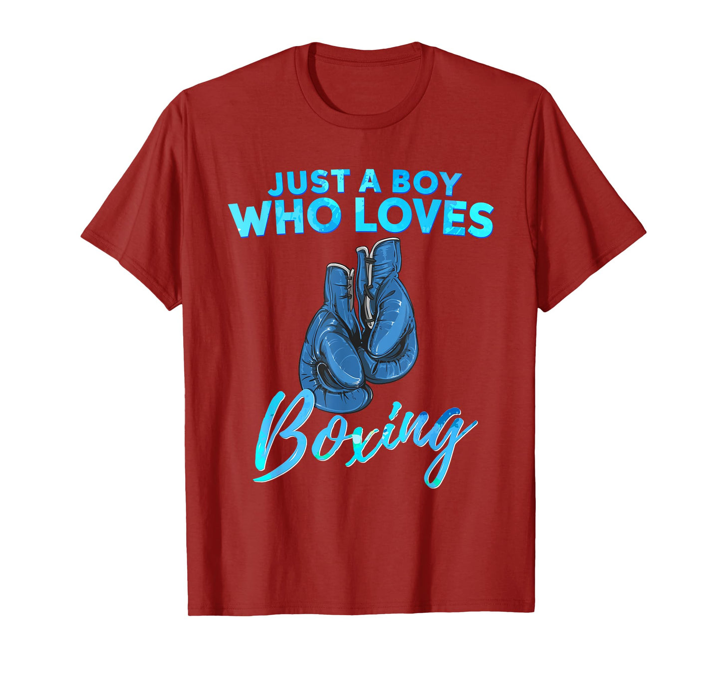 Just a Boy Who Loves Boxing Boxing Gift for Boys T-Shirt