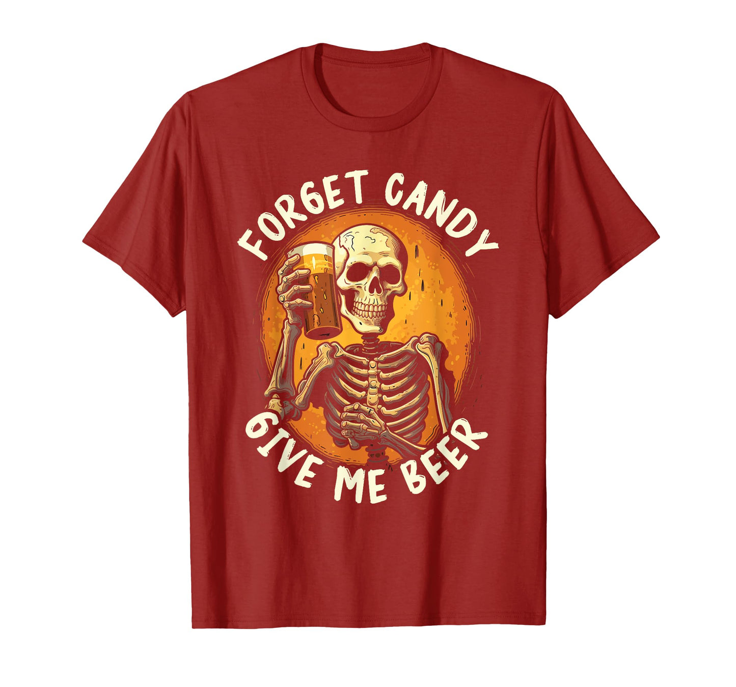 Halloween Beer Drinker Trick Or Treat Spooky Alcoholic T-Shirt