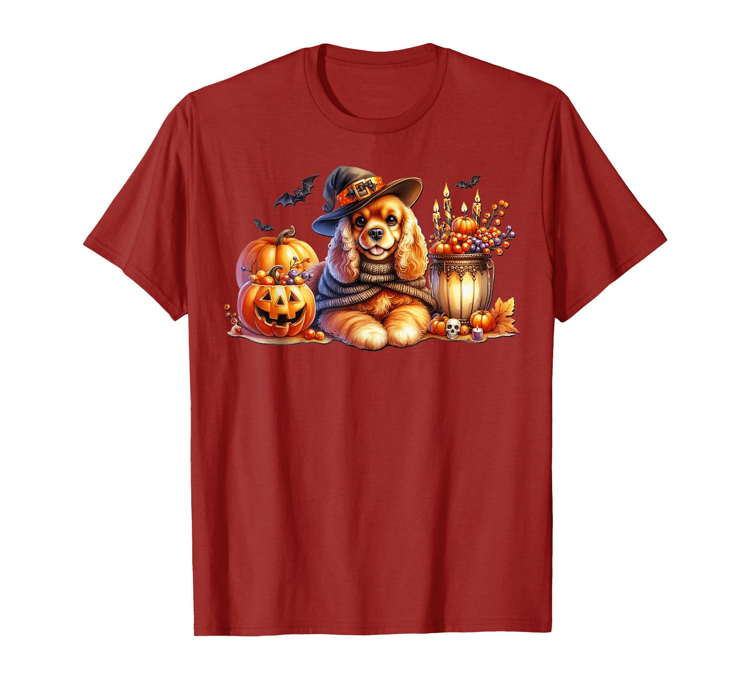 Cute Halloween Cavalier King Charles Spaniel for Witch Mom T-Shirt