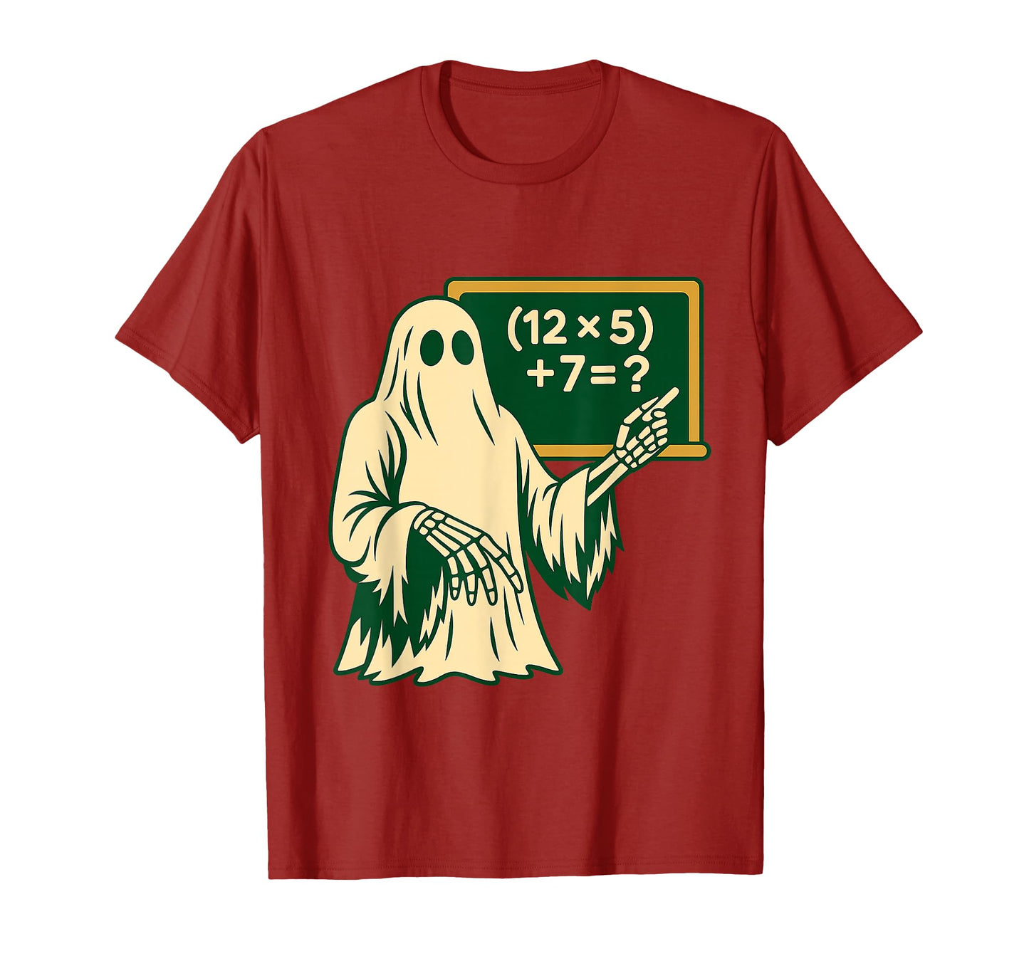 67 Teacher Halloween Ghost Six Seven Meme Brainrot Math Joke T-Shirt