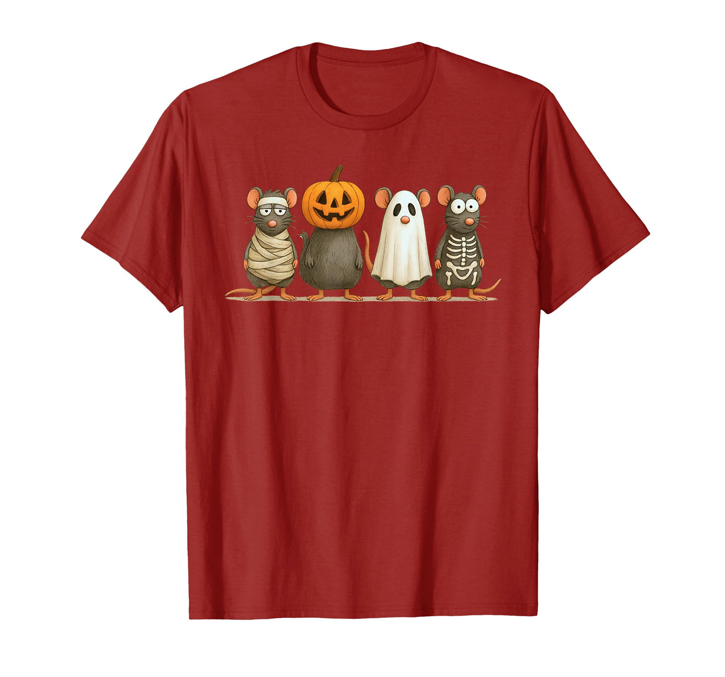 Spooky Witch Boo Rat Keeper Funny Halloween Costum Girl Boy T-Shirt