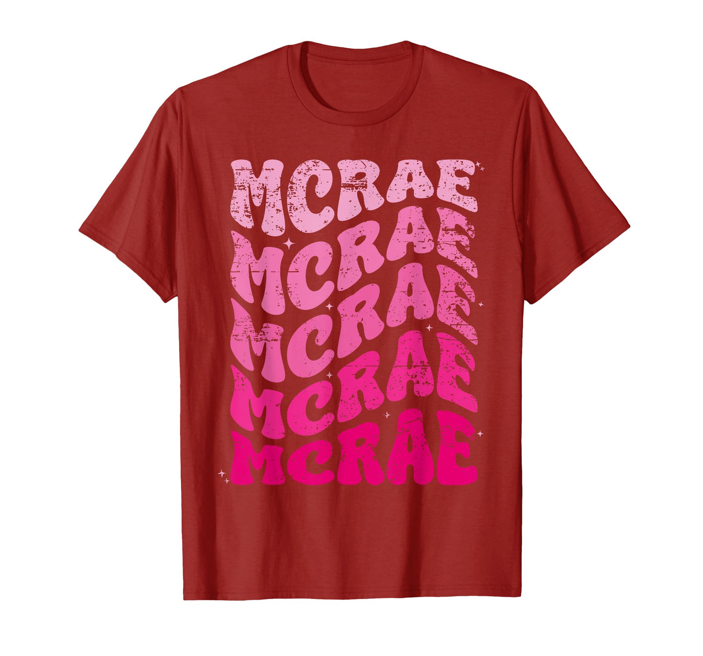 MCRAE Personalized Name I love MCRAE 70's Vintage T-Shirt