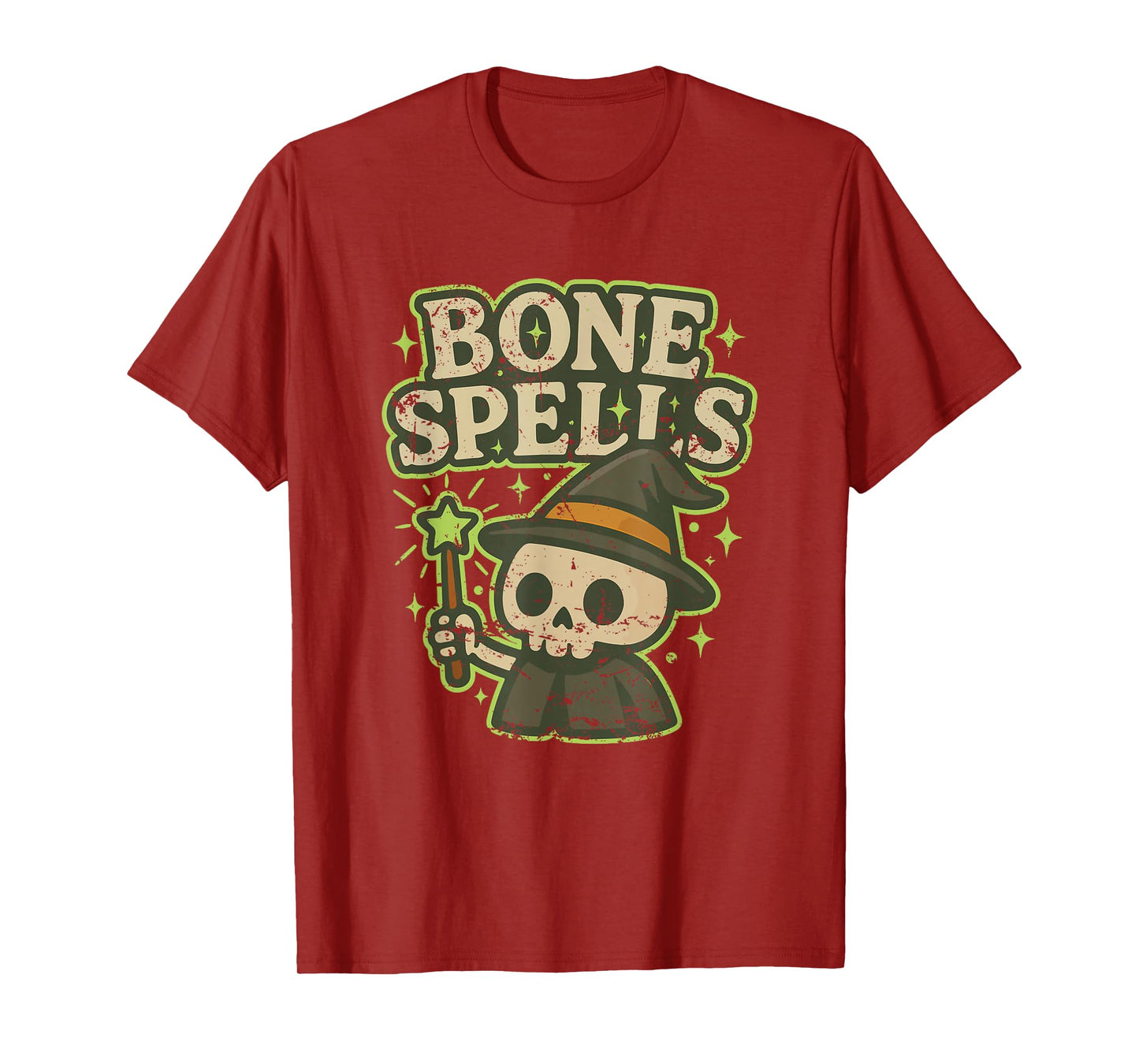 Bone Spells Skeleton Wizard T-Shirt