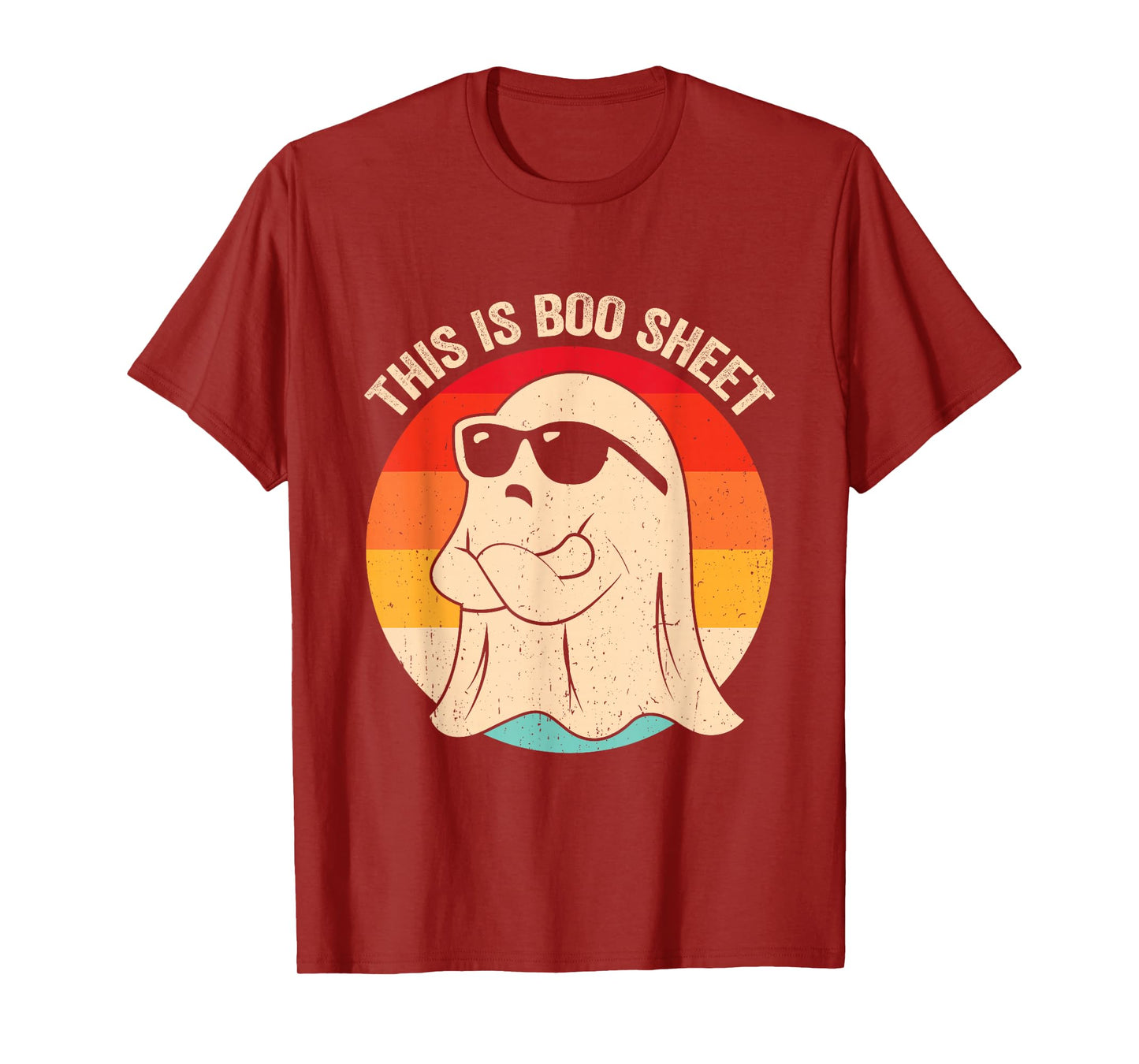 This is Boo Sheet Ghost Retro Halloween Costume Men Women T-Shirt