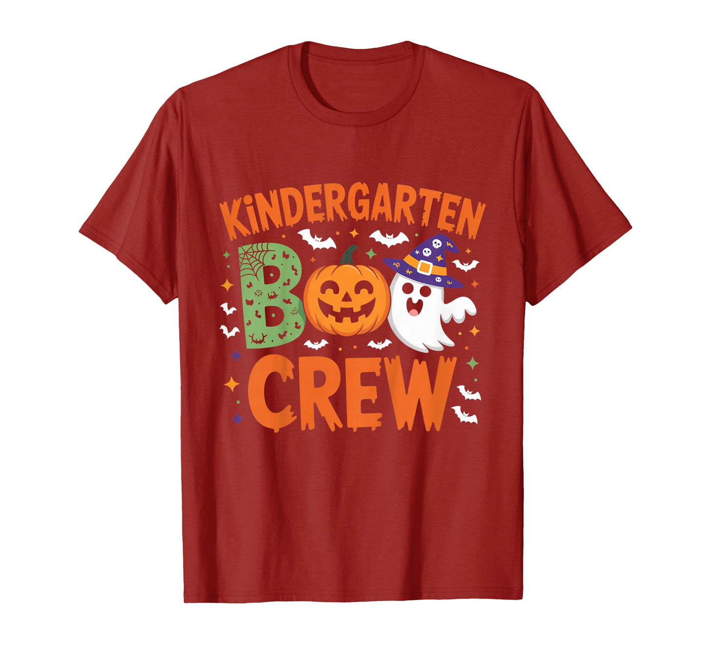Kindergarten Boo Crew Halloween Outfit for Kids Families T-Shirt