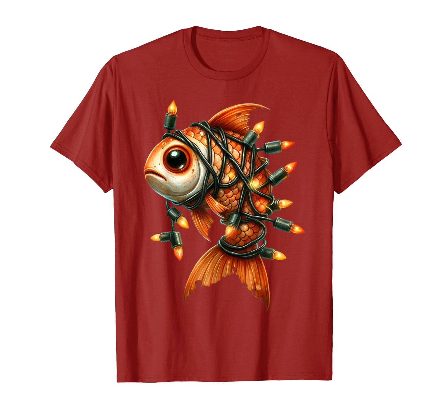 Sea Animal Red Fish Funny Halloween Costume Men Women Kids T-Shirt