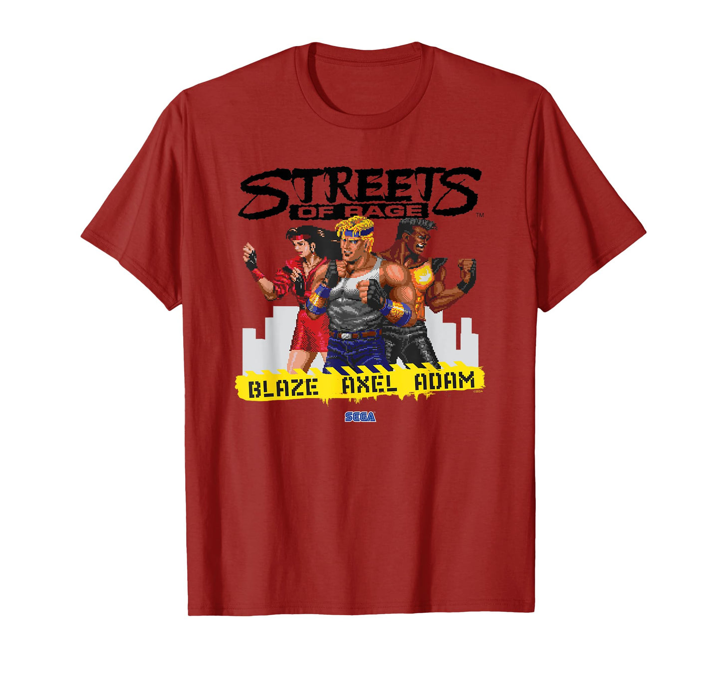 Streets of Rage "Blaze Axel Adam" SEGA Genesis video game T-Shirt