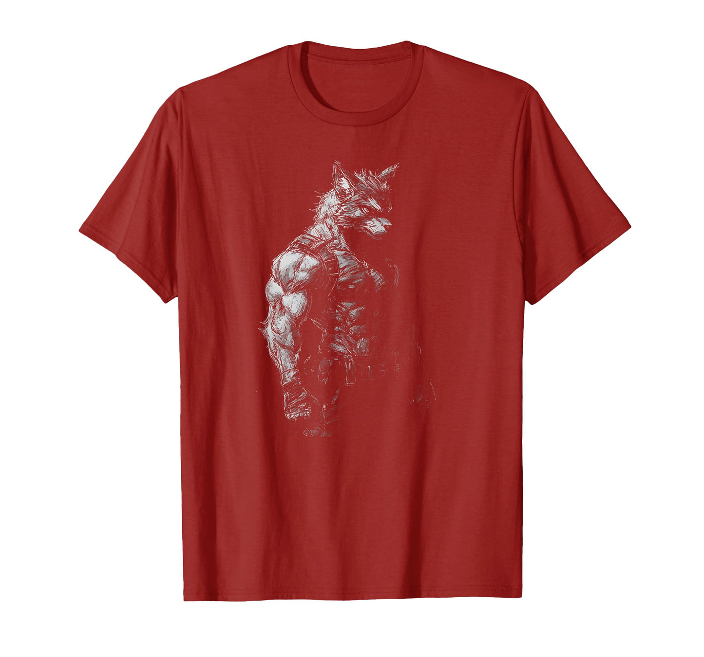 Werewolf Gym Workout Fitness Bodybuilding Weightlifting T-Shirt