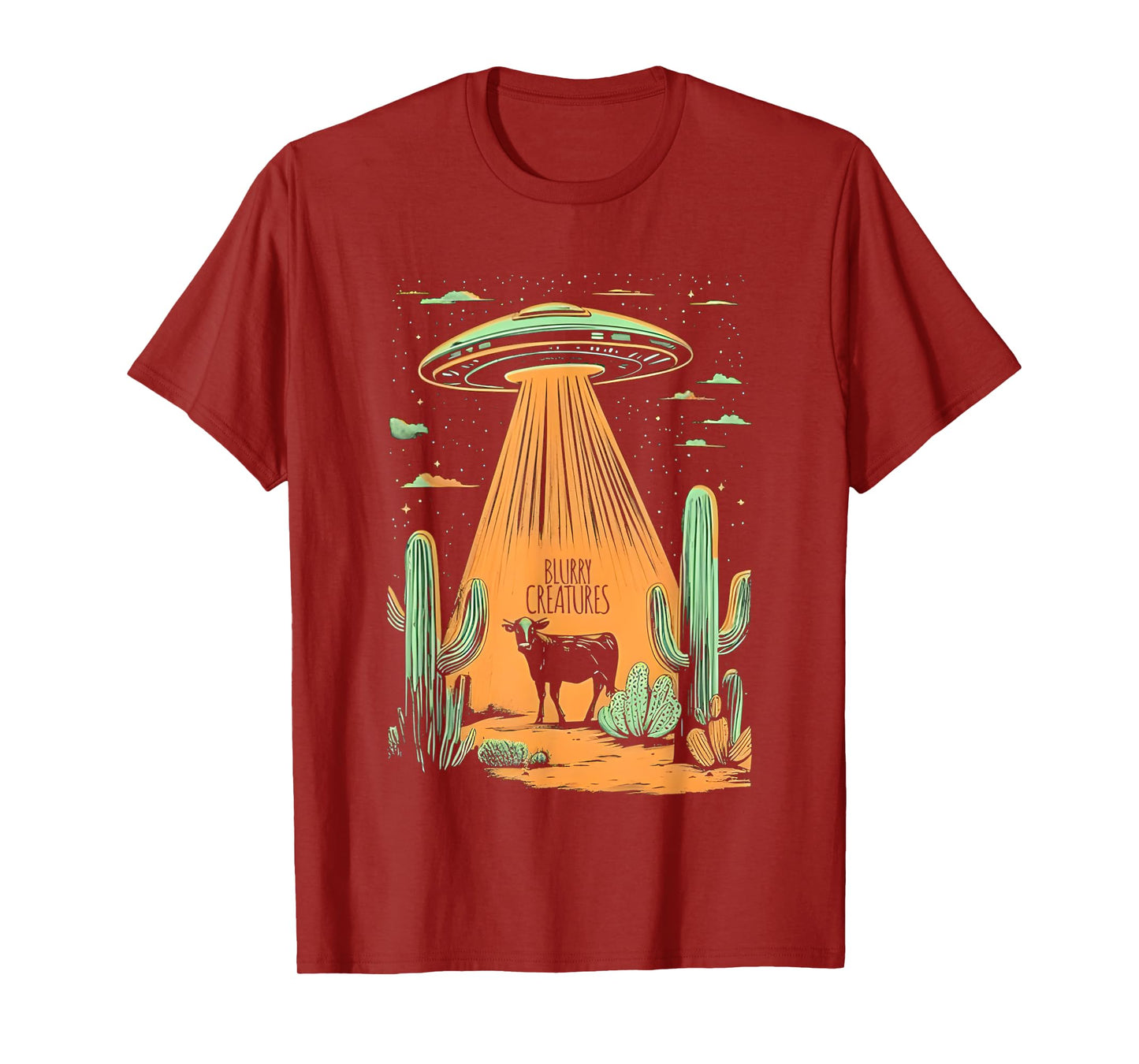 Blurry Creatures Beam Me Up Ufo T-Shirt