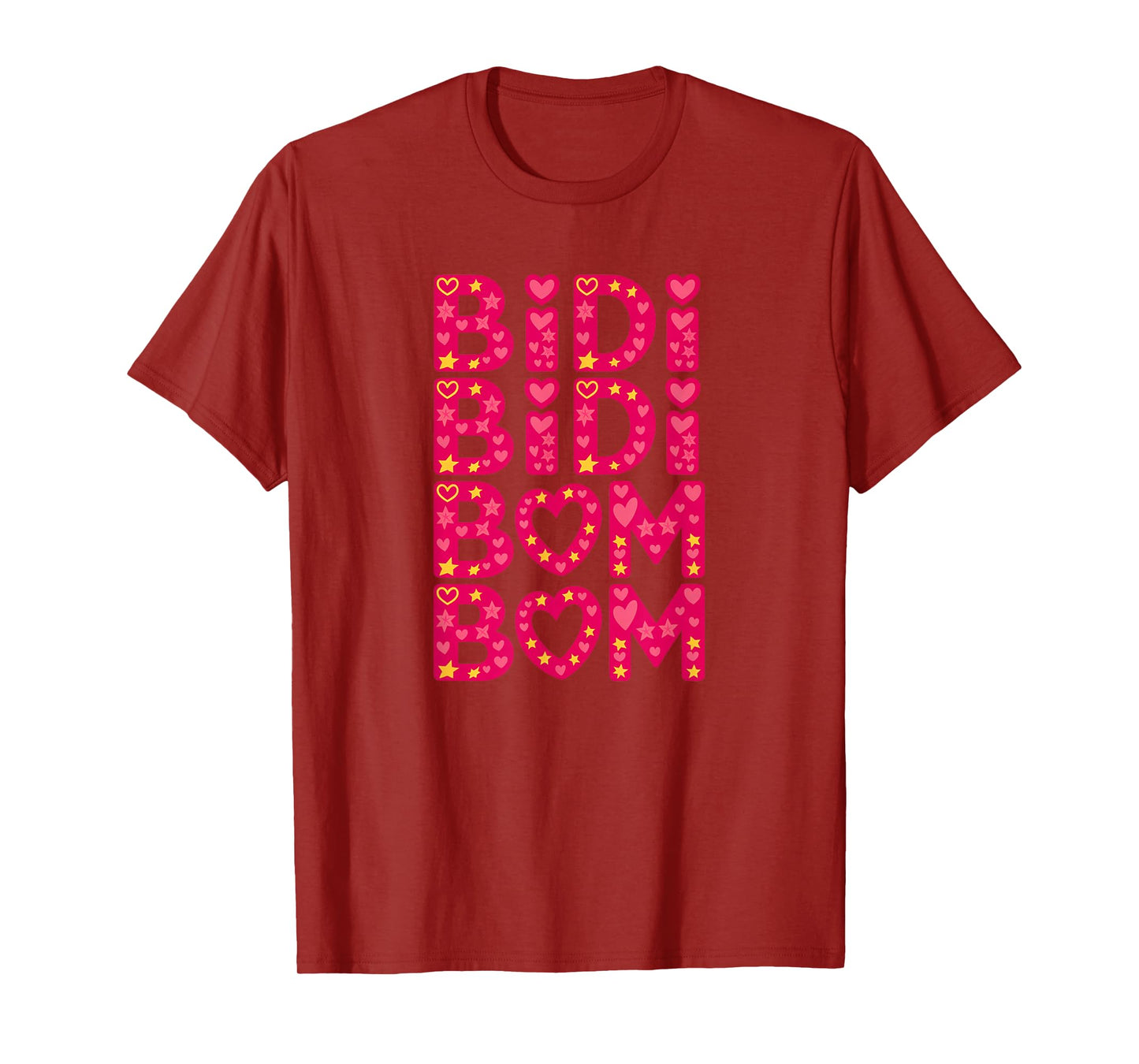 Cute Funny Latina Bidi Bidi Bom Bom Hearts & Love Design T-Shirt