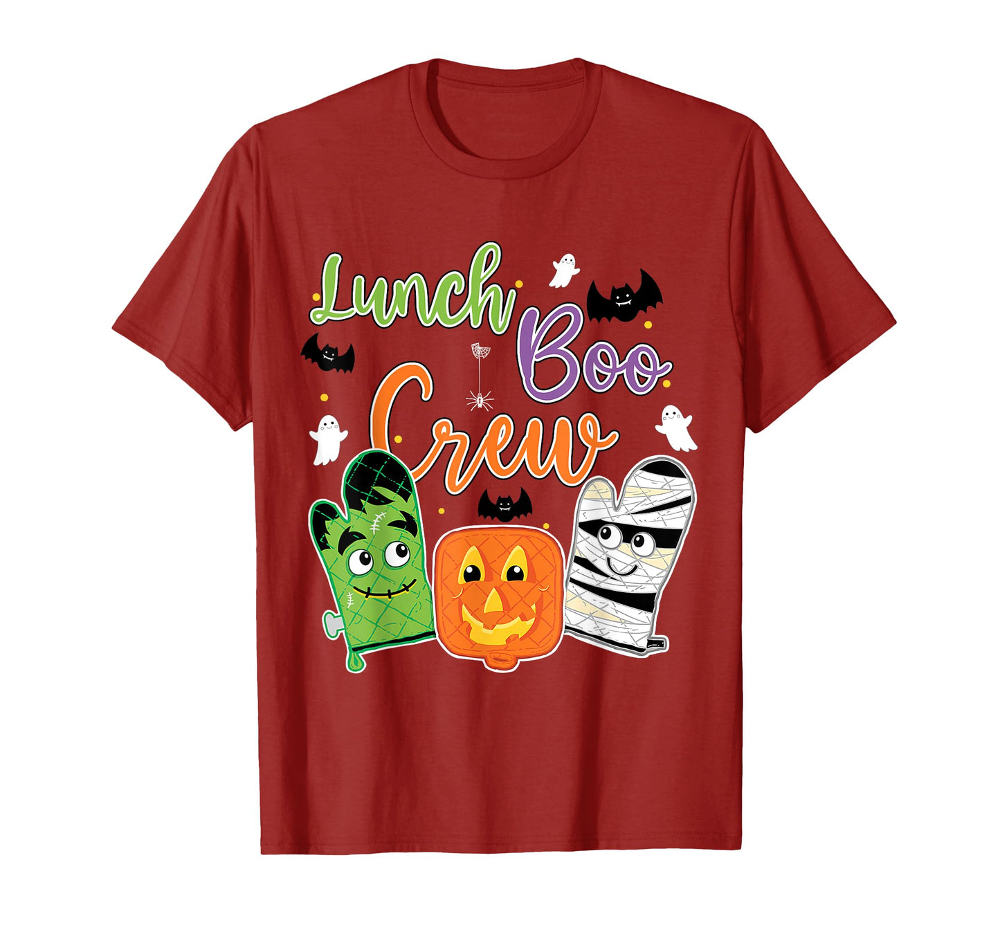 Funny Lunch Lady Boo Crew Halloween School Cafeteria Staff T-Shirt